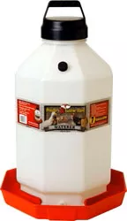 Little Giant Plastic Poultry Waterer, 7 Gallon, Red