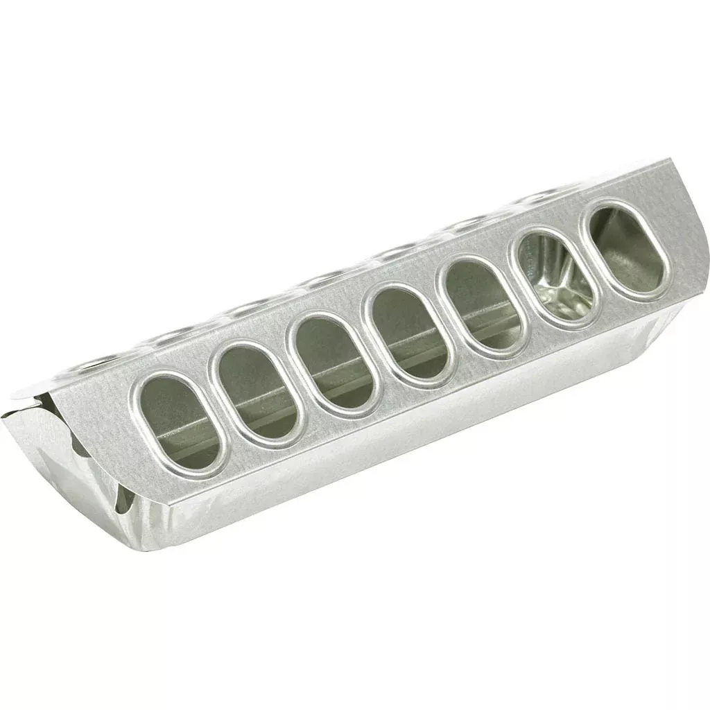 Little Giant Slide Top Poultry Feeder, Galvanized, 12 in