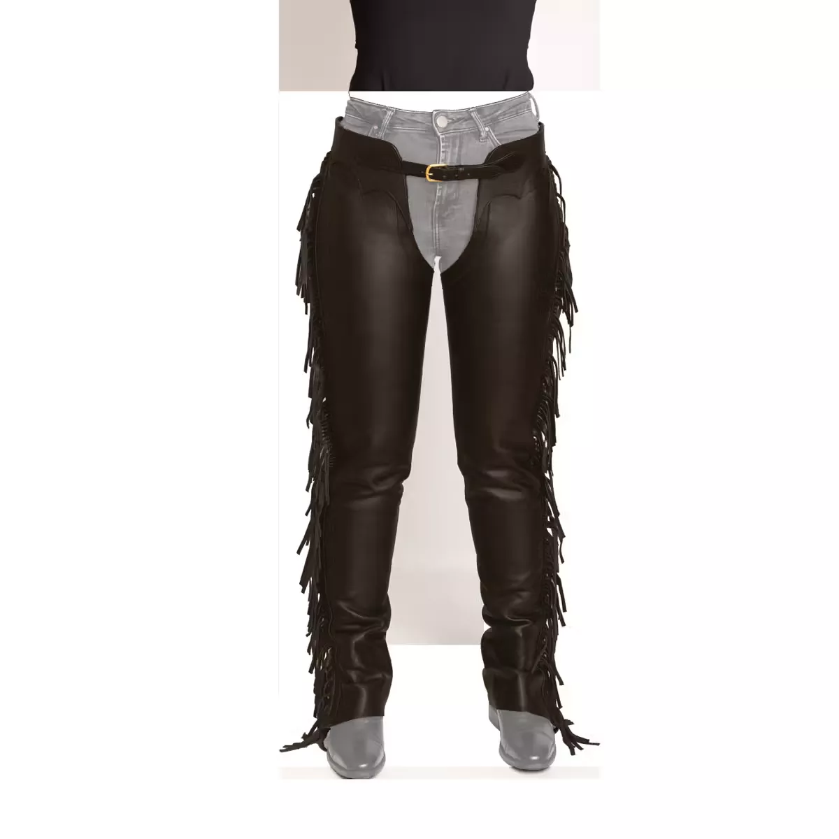 Long Chaps with Fringes