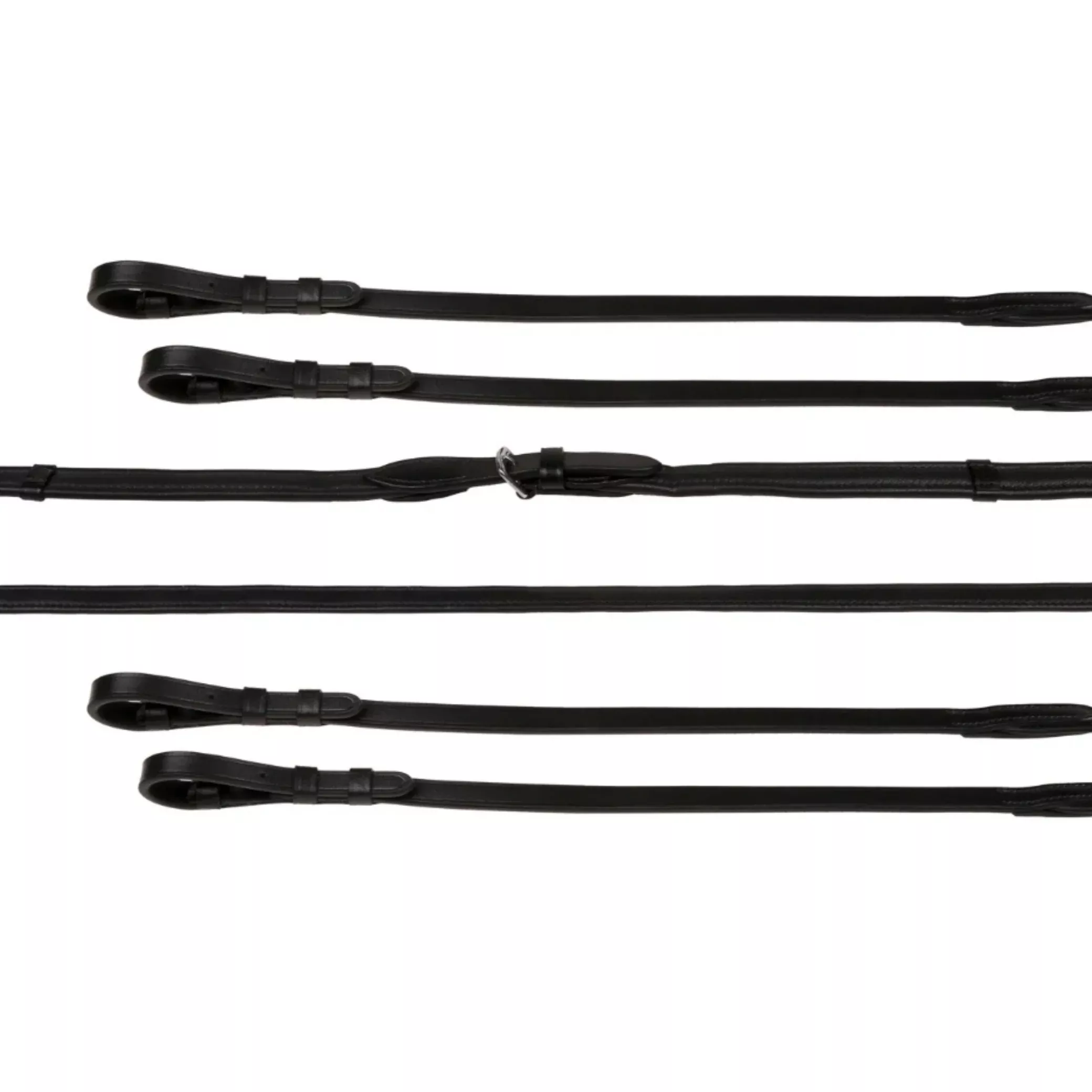 Lumiere Double Bridle Padded Nappa Flat Leather Reins Set