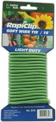 Luster Leaf Rapiclip Light Duty Soft Wire Tie, 16 ft, Green