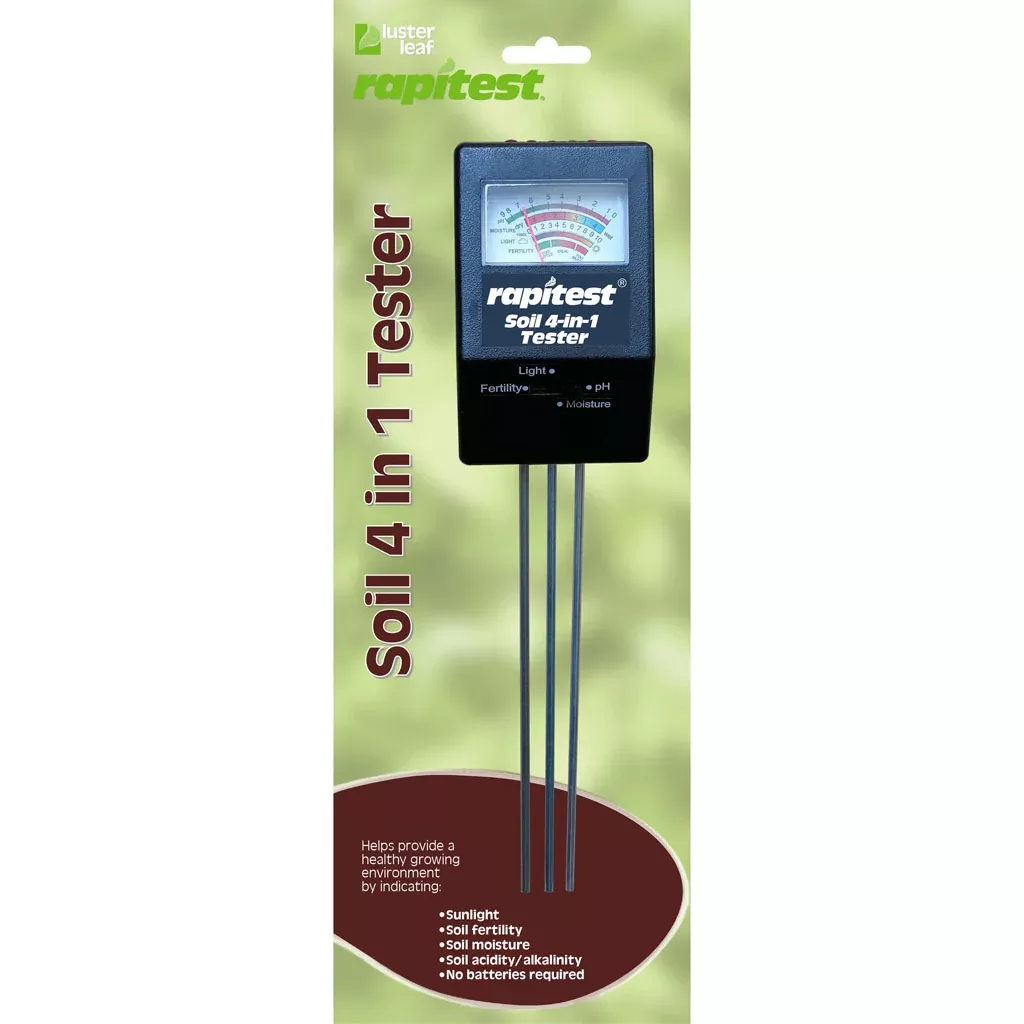 Luster Leaf Rapitest 4-in-1 Soil Tester