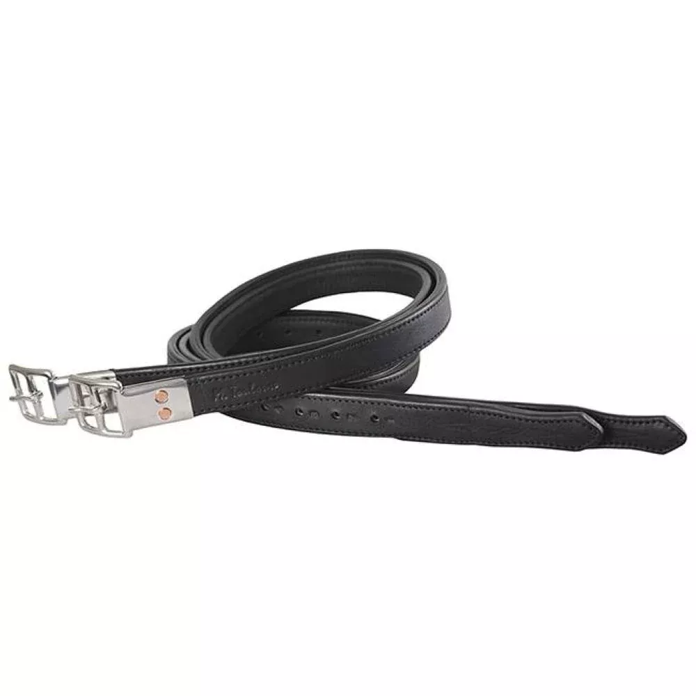 M. Toulouse Platinum Stirrup Leathers- Double Leather
