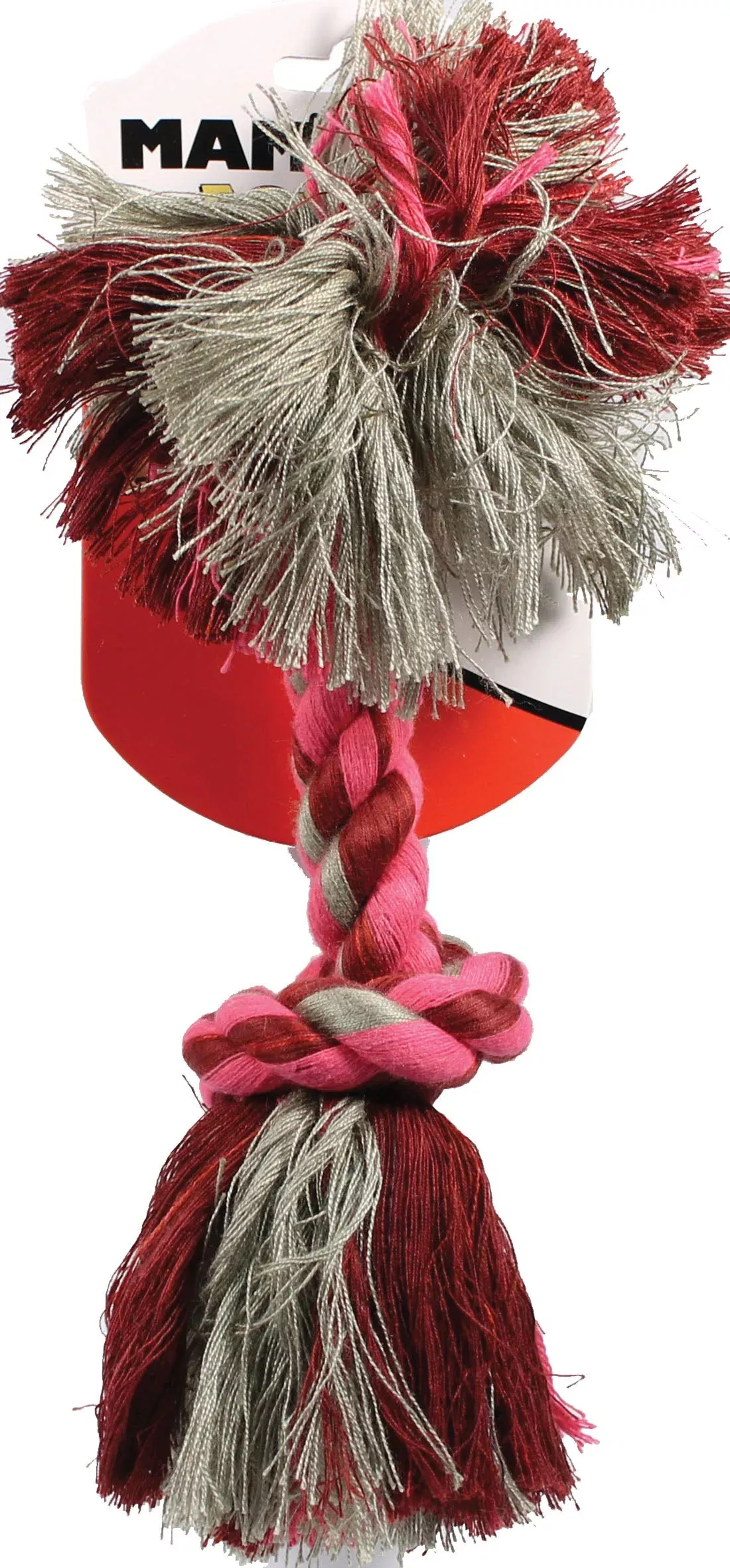 Mammoth Flossy Chews Color Rope Bone Dog Toy, Multi, 12 in