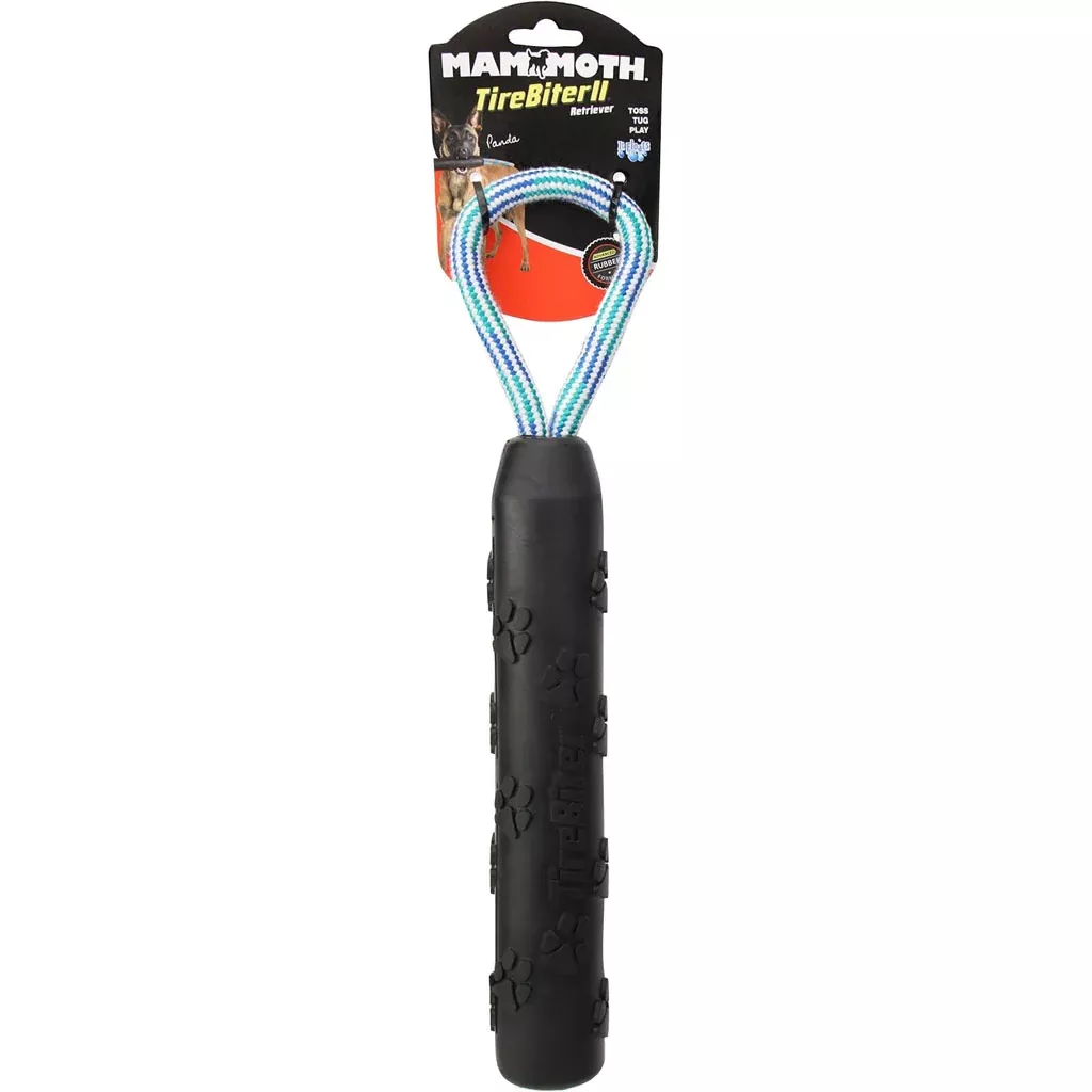 Mammoth TireBiter II Retriever Dog Toy, X-Large, Black