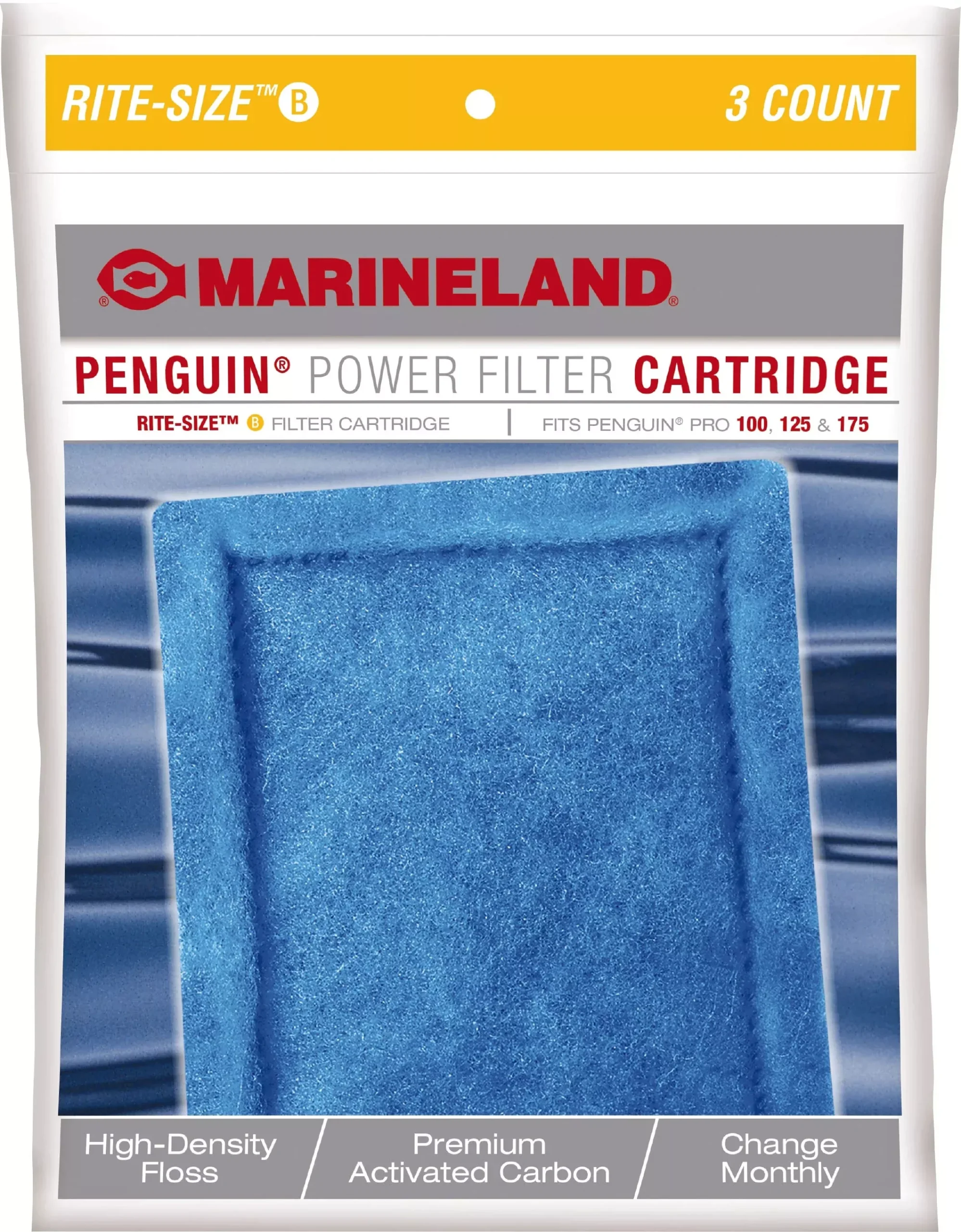 Marineland Penguin Power Filter Cartridge Size B, 3 Pack