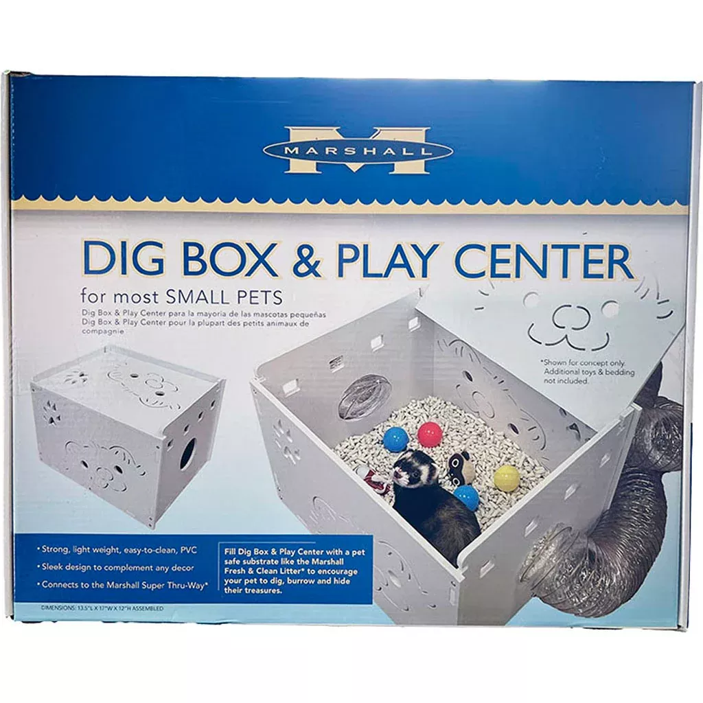 Marshall Dig Box and Play Center for Ferrets 7 lb