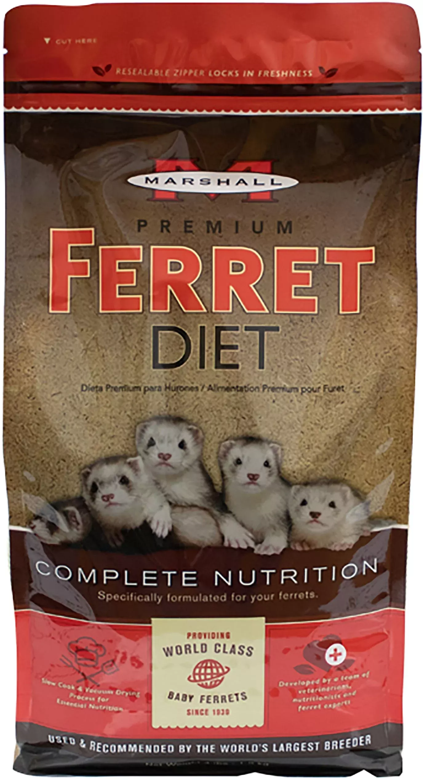 Marshall Premium Ferret Diet Complete Nutrition, 4 lb