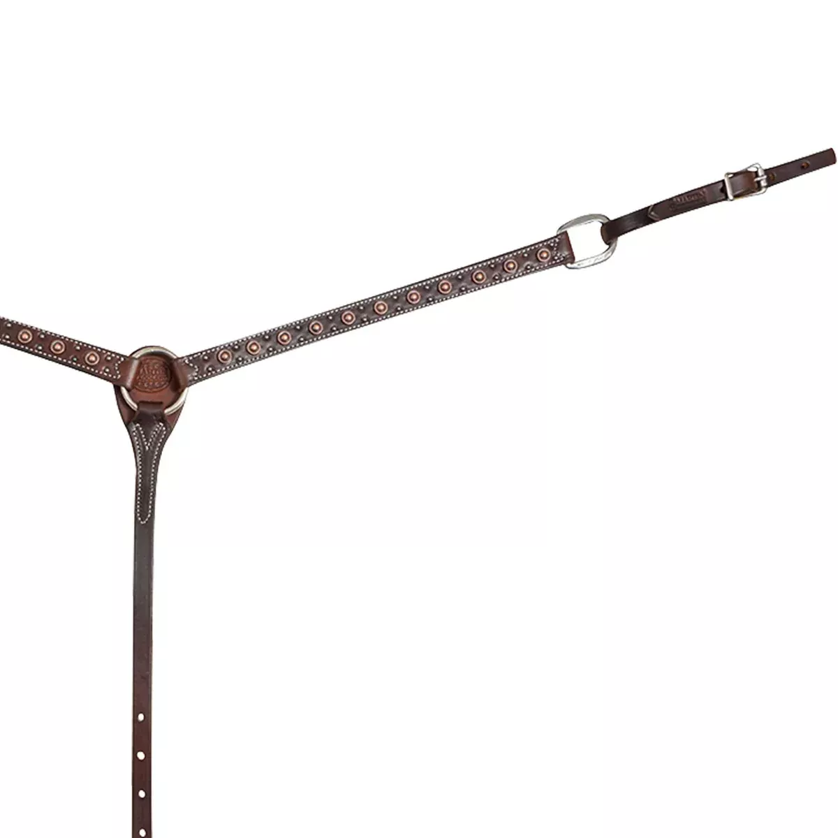 Martin Saddlery 1" Breast Collar w/Rope Edge Dots