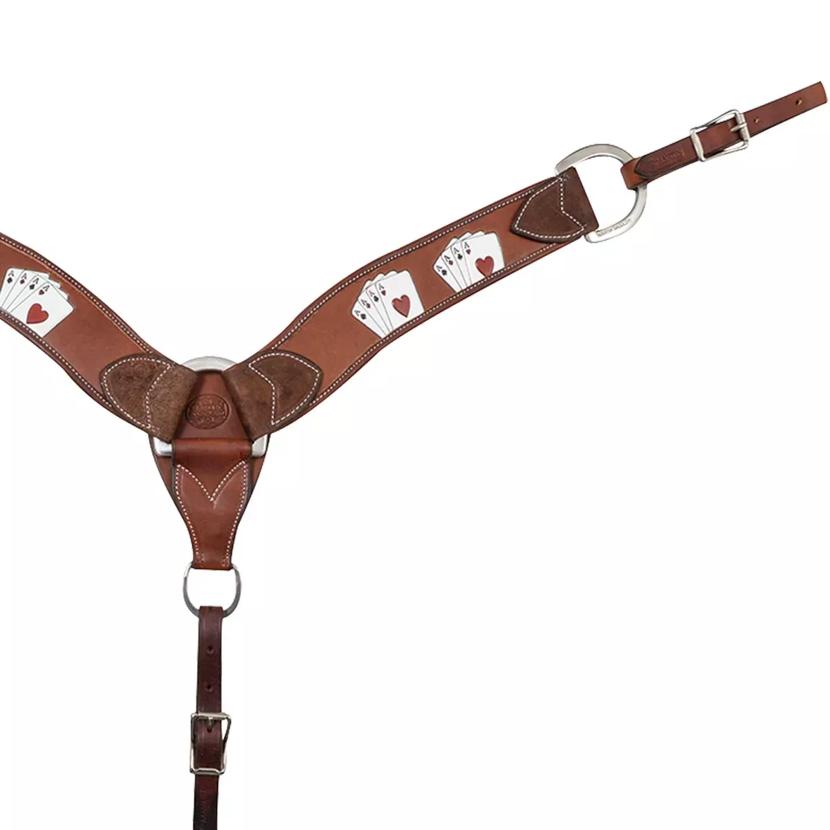 Martin Saddlery 2-3/4" Card Suit Breast Collar
