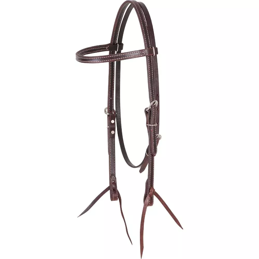 Martin Saddlery 5/8" Doubled & Stitched Browband Headstall