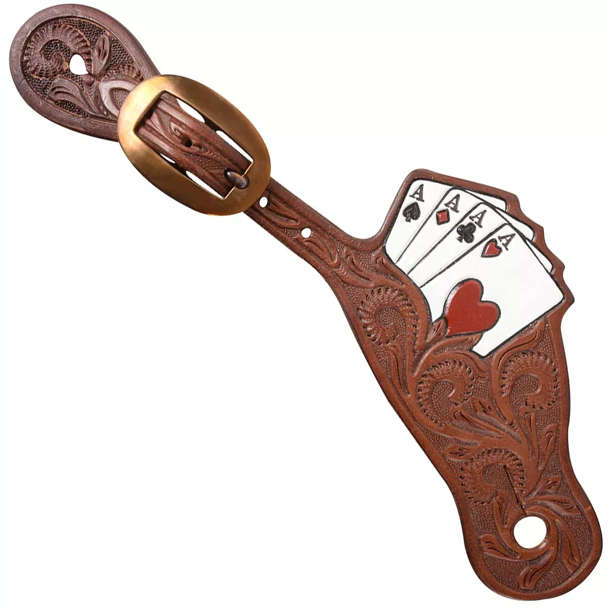 Martin Saddlery Cowboy Card Suit Spur Straps