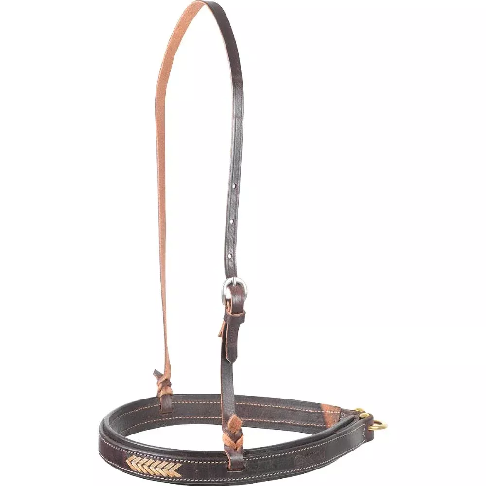 Martin Saddlery Rawhide Laced Chocolate Noseband