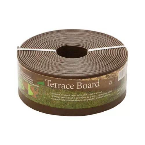 Master Mark Terrace Board Lawn Edging, Brown, 4" x 40'