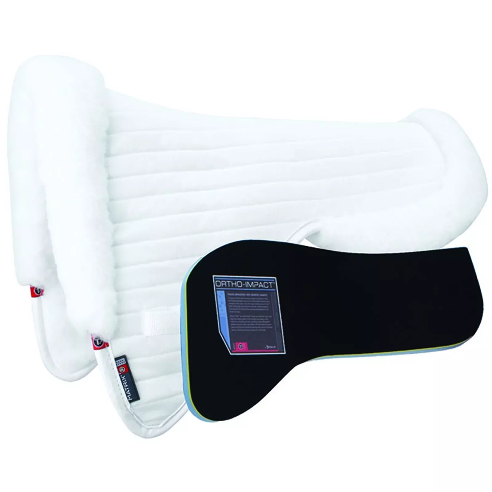 Matrix Ergonomic Dressage Coolback Half Pad with Ortho Impact Inserts