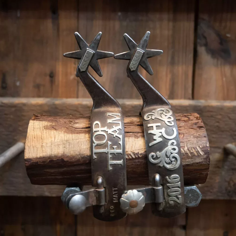 Matt Humphries Silver Mounted Spurs