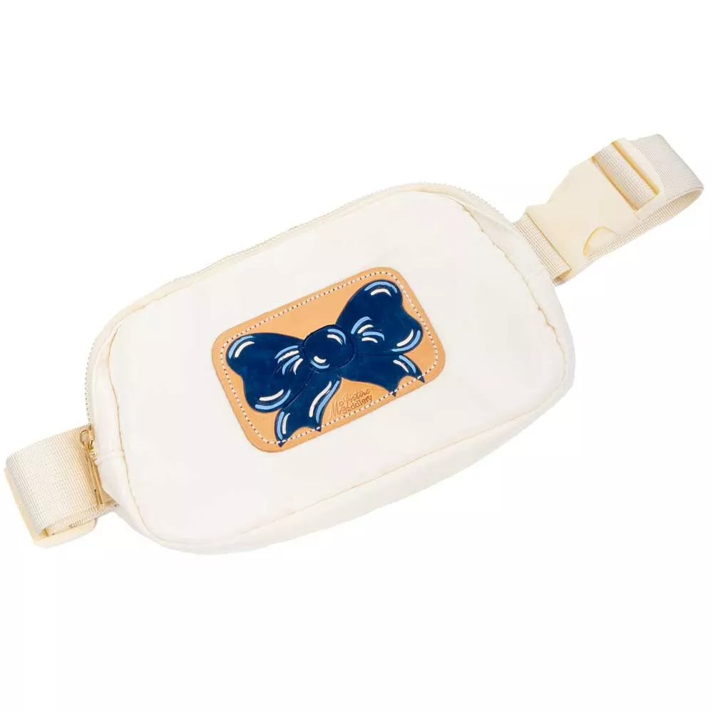 McIntire Saddlery Navy Bow Belt Bag