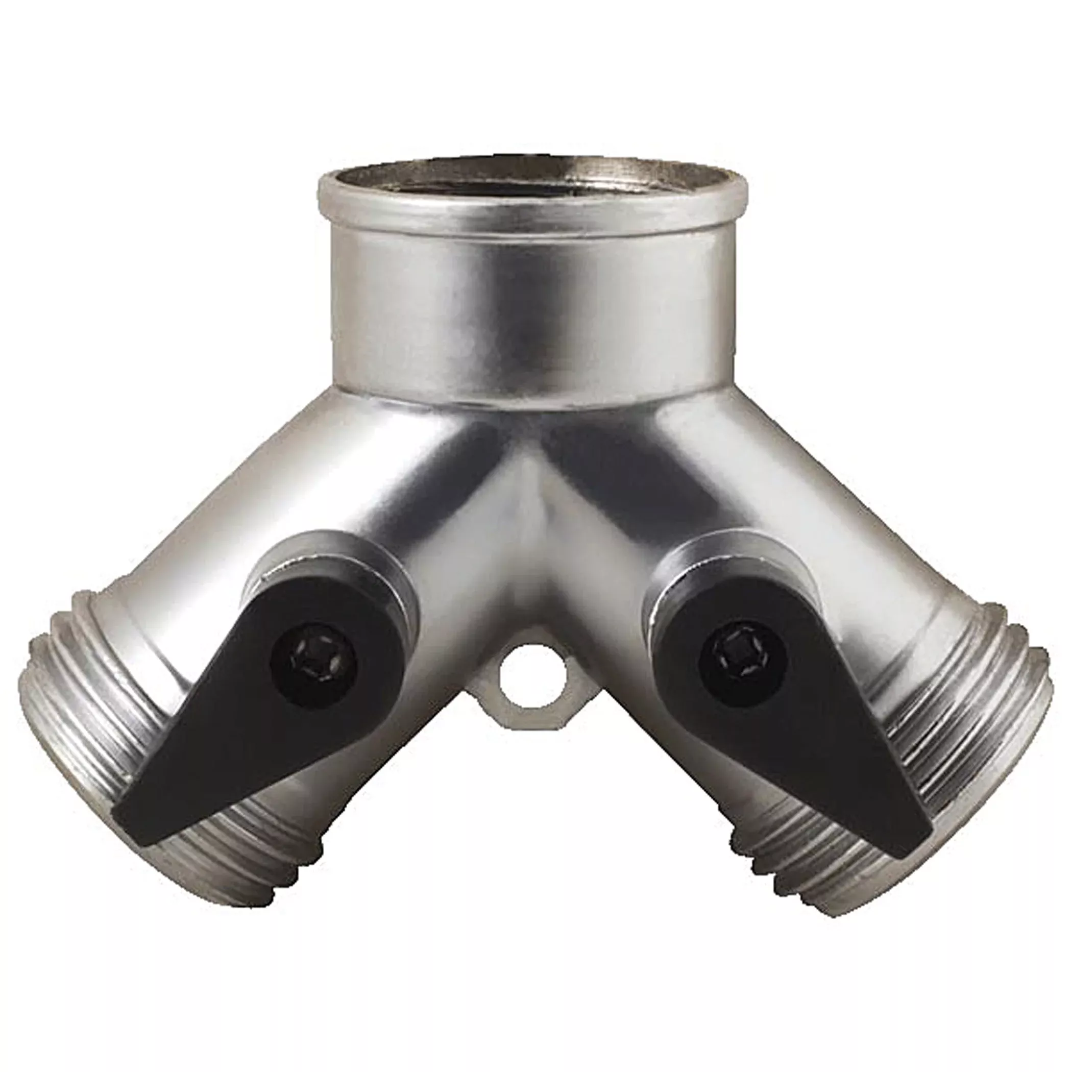 Melnor Metal 2-way Hose Connector Chrome