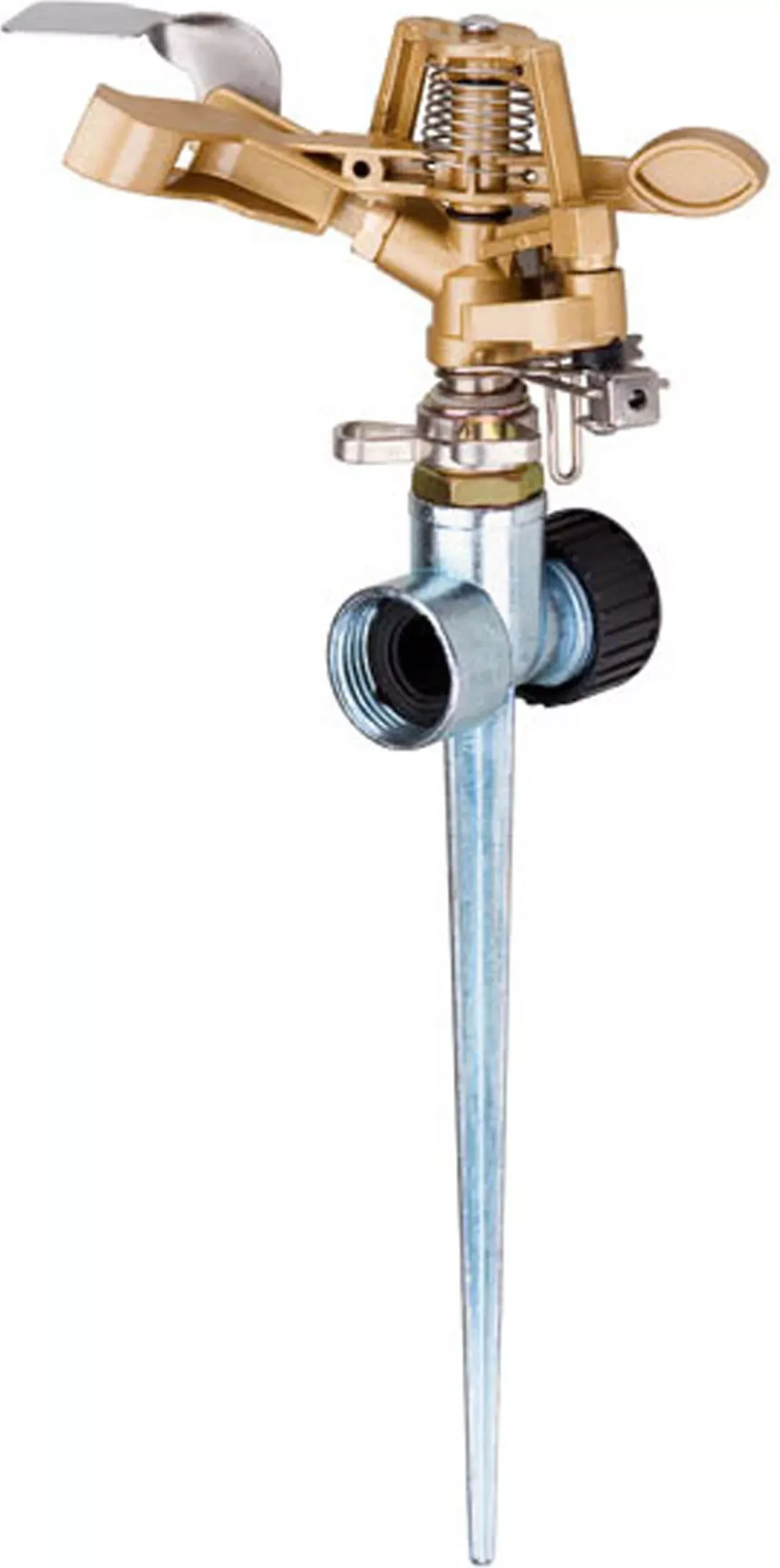 Melnor Metal Pulsating Sprinkler with Spike Base 85 ft Diameter