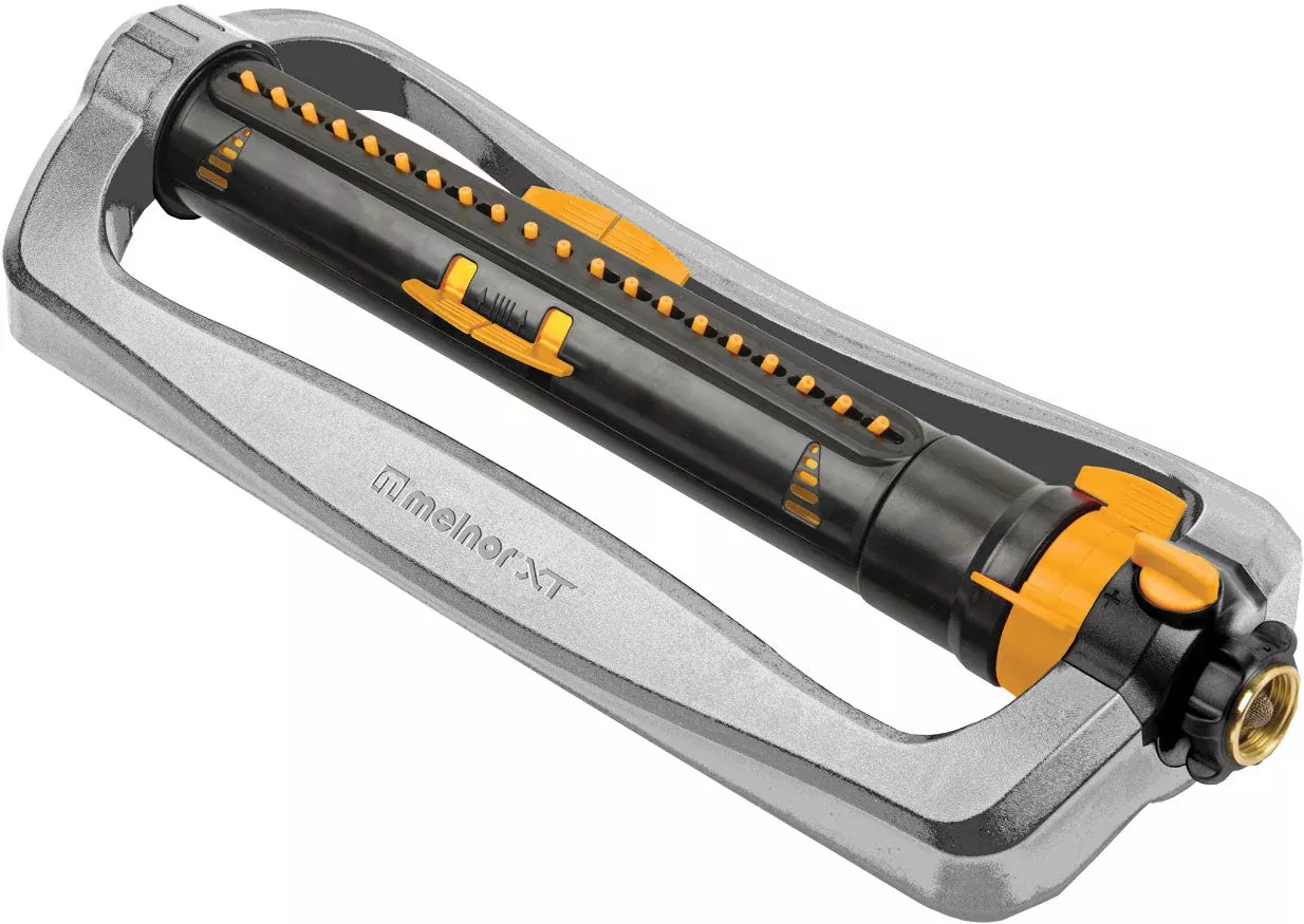Melnor Turbo Oscillating Sprinkler Sled with Flow Control, 3,900 sq ft