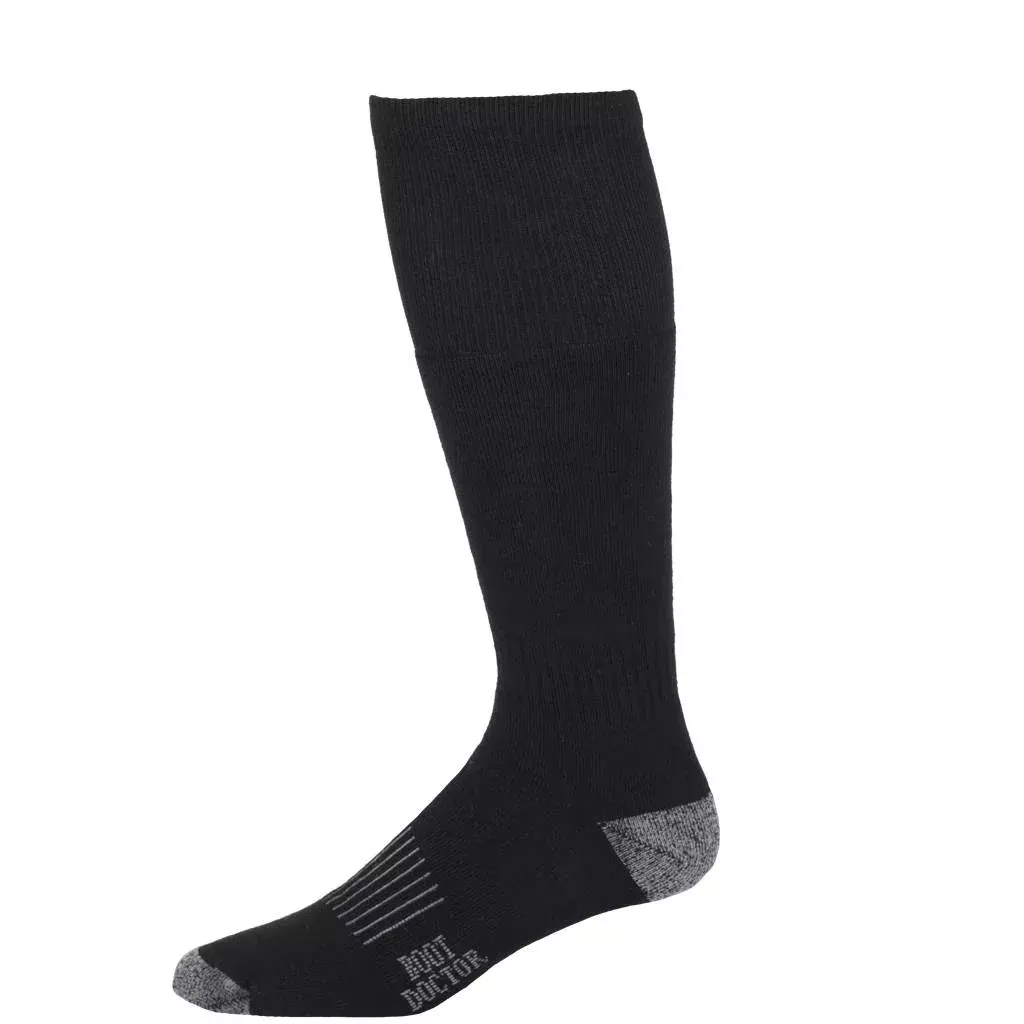 Men's 2 Pack Over The Calf Black Socks