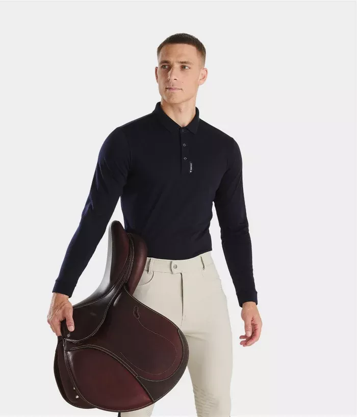 Merinos Polo Men - Dark Night