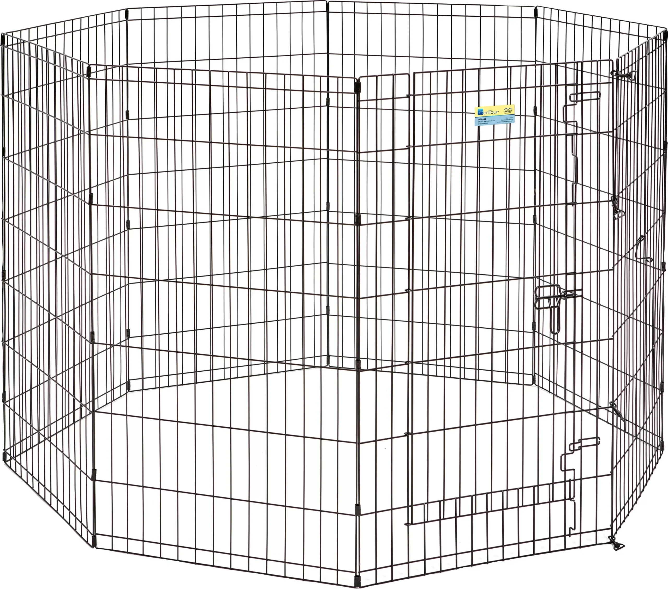 Midwest Contour Exercise Pen with Door, Black 42 in
