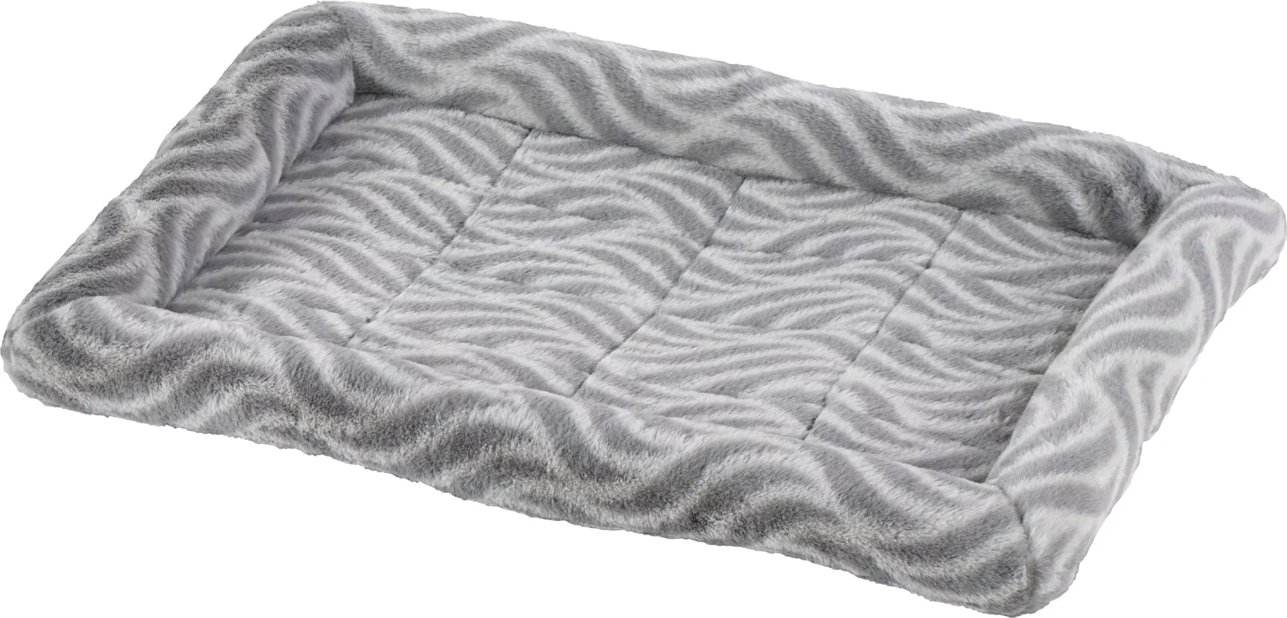 MidWest Quiet Time Deluxe Wave Pet Bed, 24 in, Tan