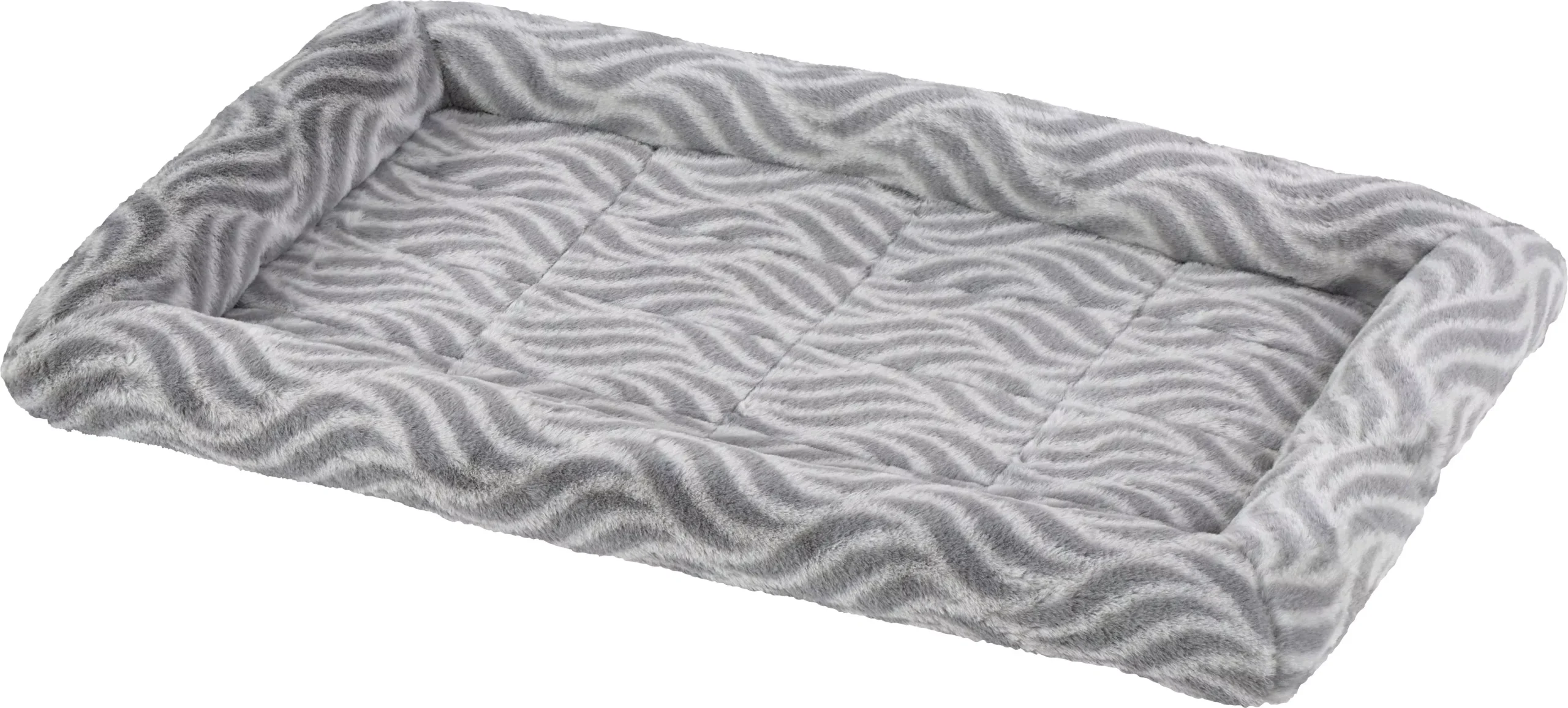 MidWest Quiet Time Deluxe Wave Pet Bed, 30 in, Gray
