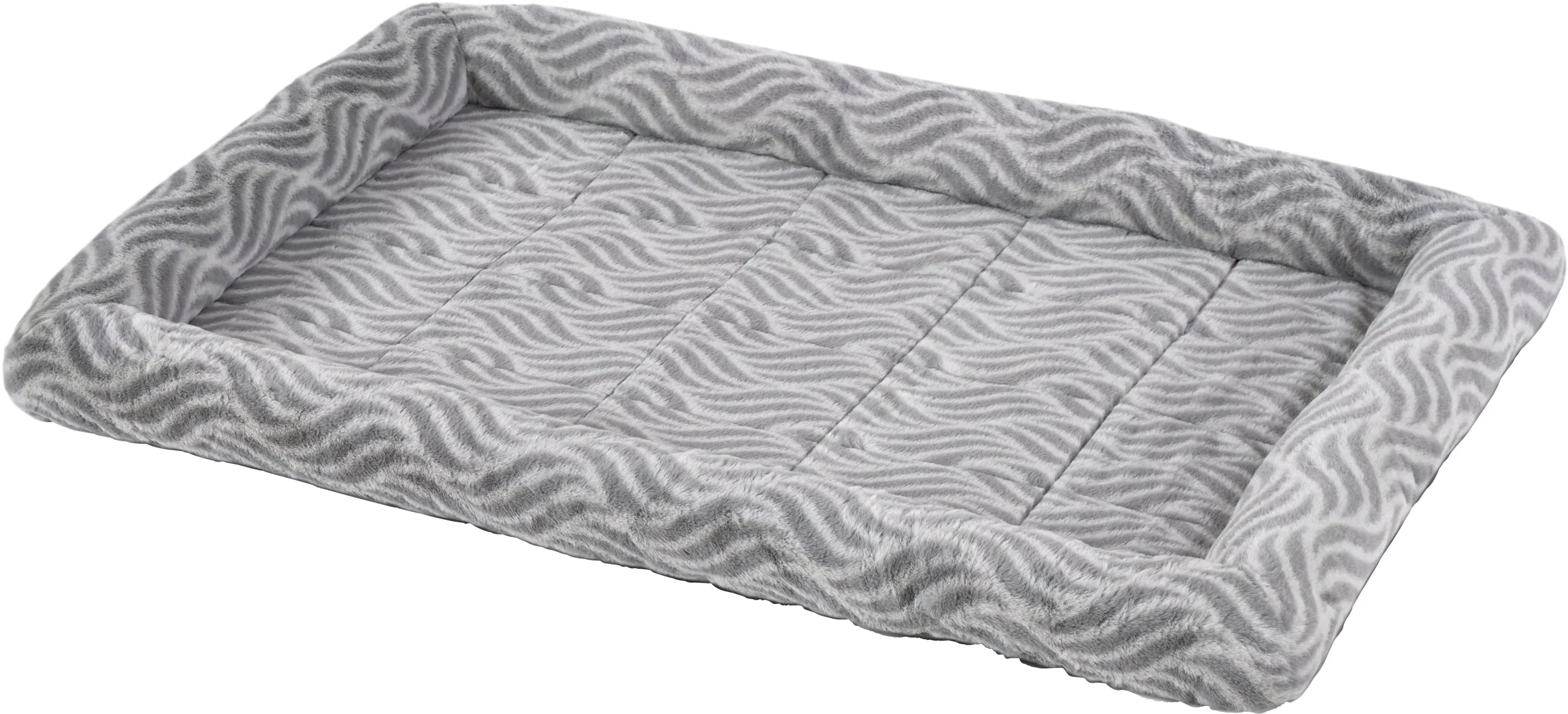 MidWest Quiet Time Deluxe Wave Pet Bed 42 in Gray