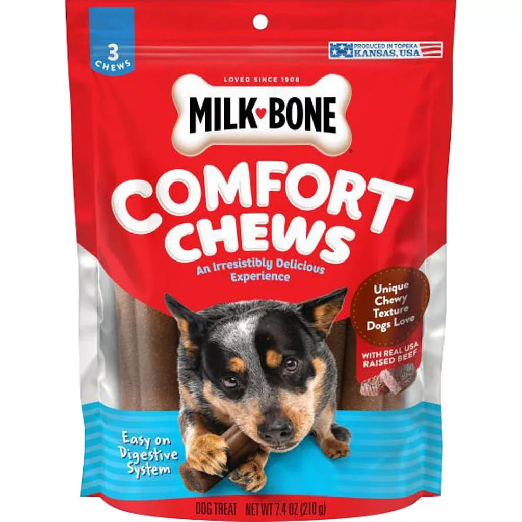 Milk-Bone Comfort Chews Beef Dog Treats 7.4 oz