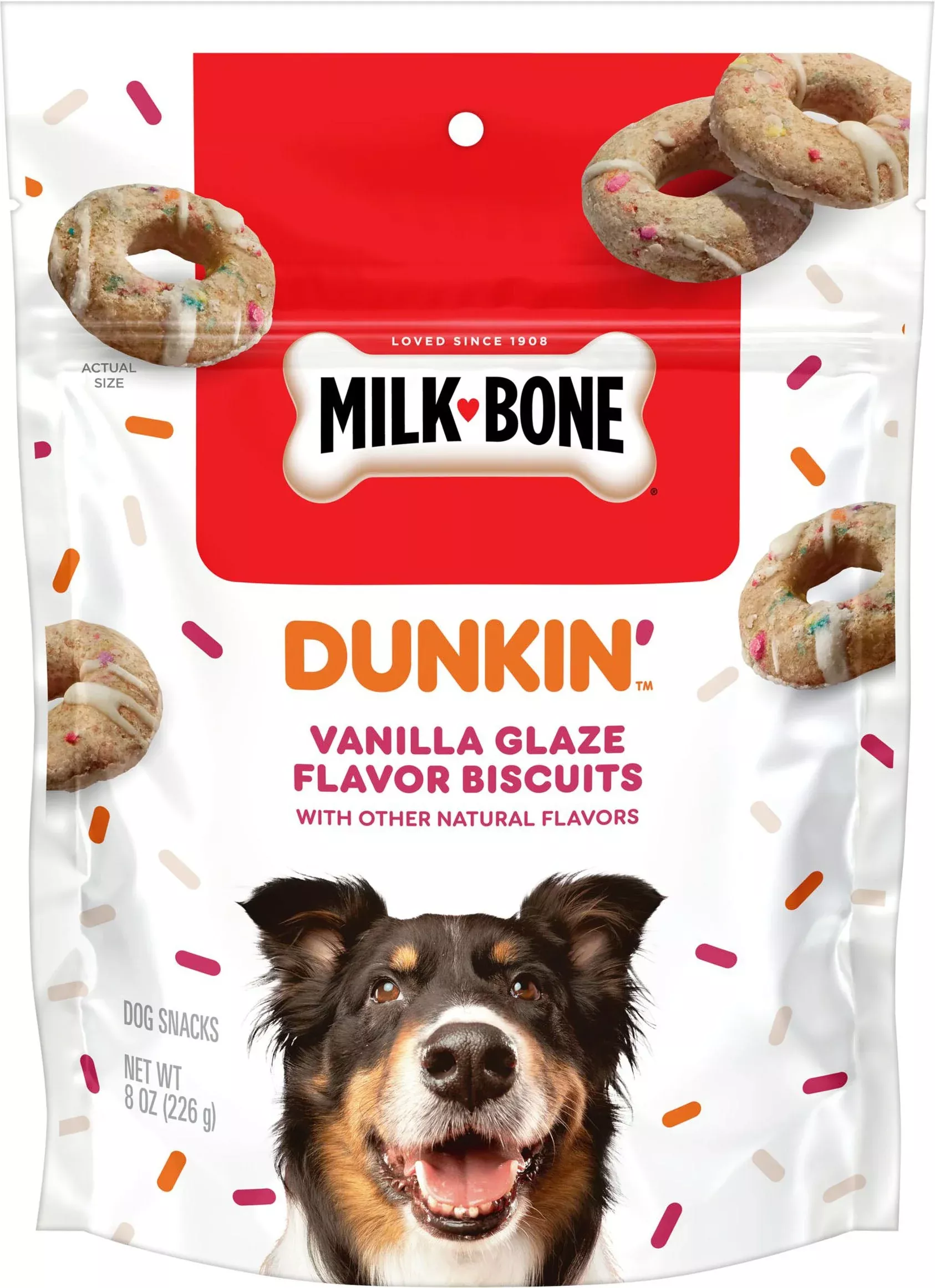 Milk-Bone Dunkin' Glazed Vanilla Dog Biscuits 8 Oz