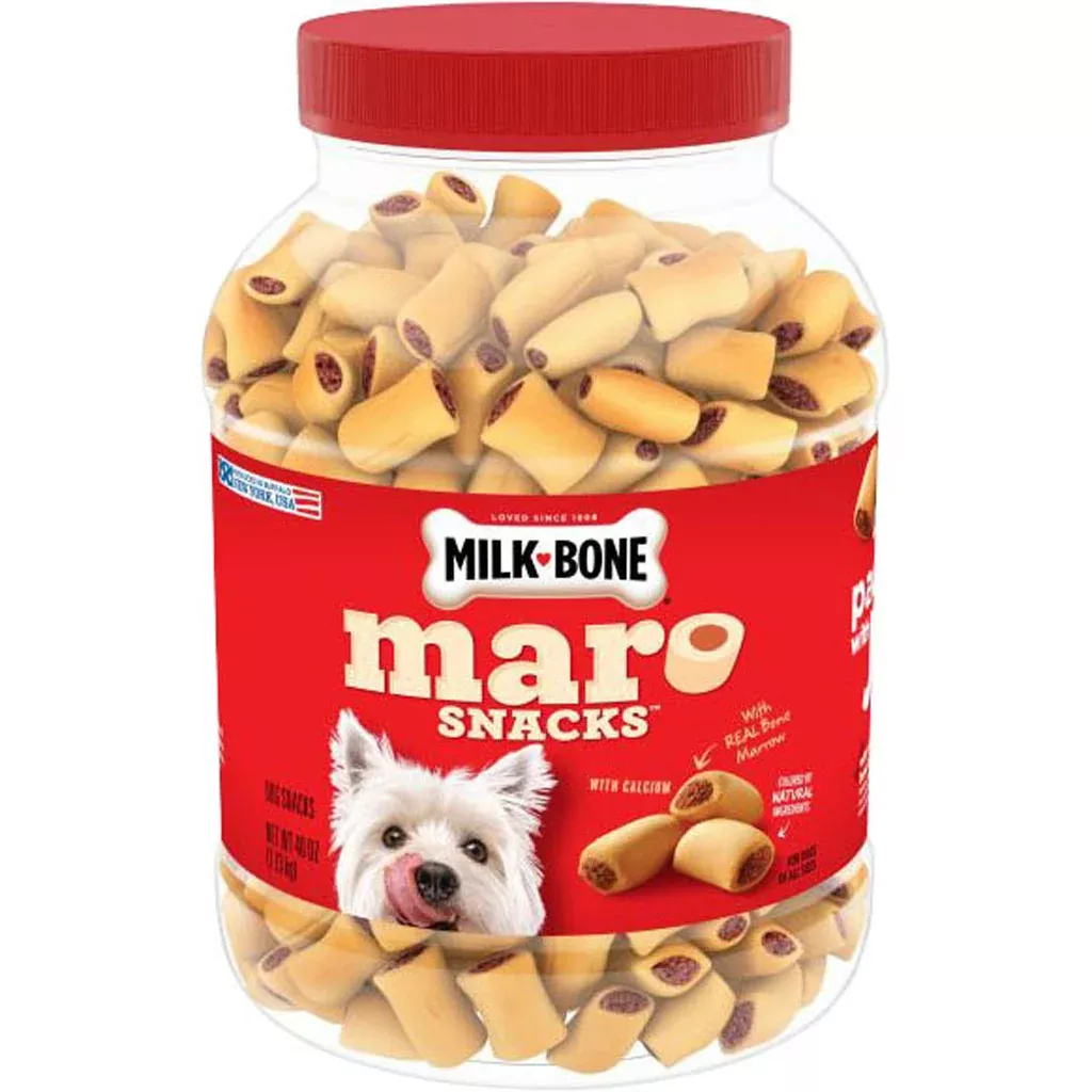 Milk-Bone MaroSnacks Dog Treats with Real Bone Marrow, Small, 40 oz