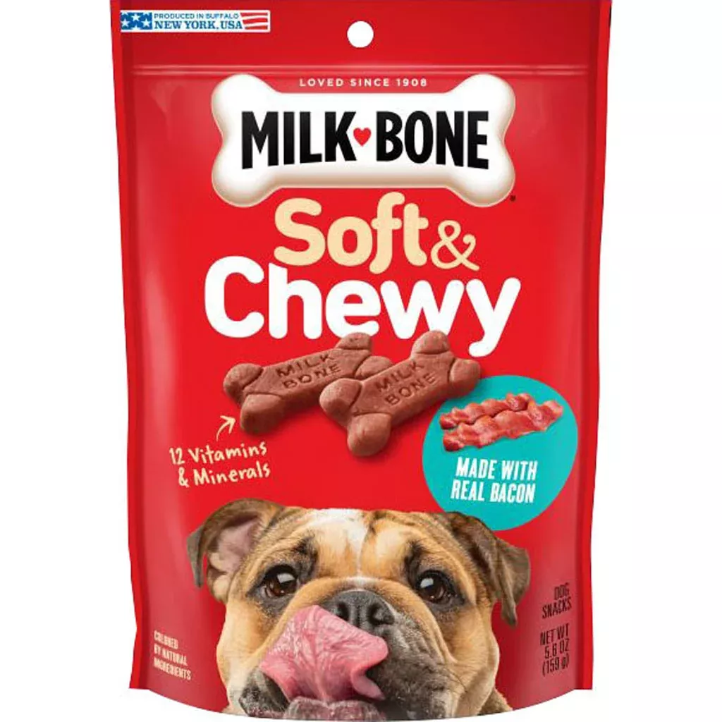 Milk-Bone Soft & Chewy Bacon Dog Treats 5.6 Oz