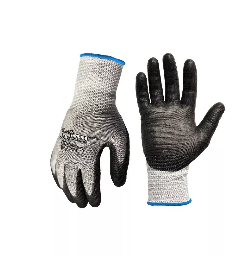 Milwaukee Dipped Work Gloves, Cut Level 5, Black, XL