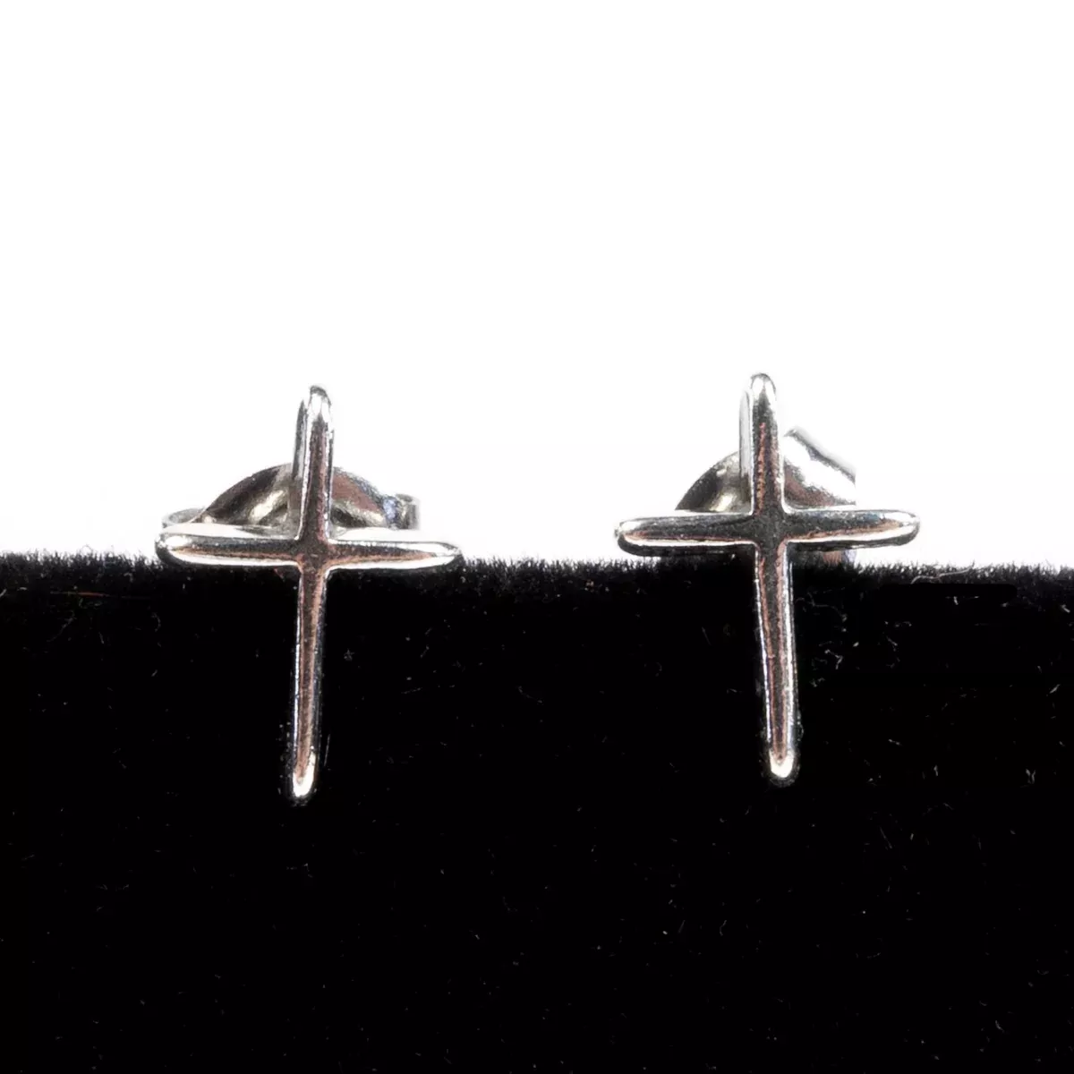 Mini Cross Earrings