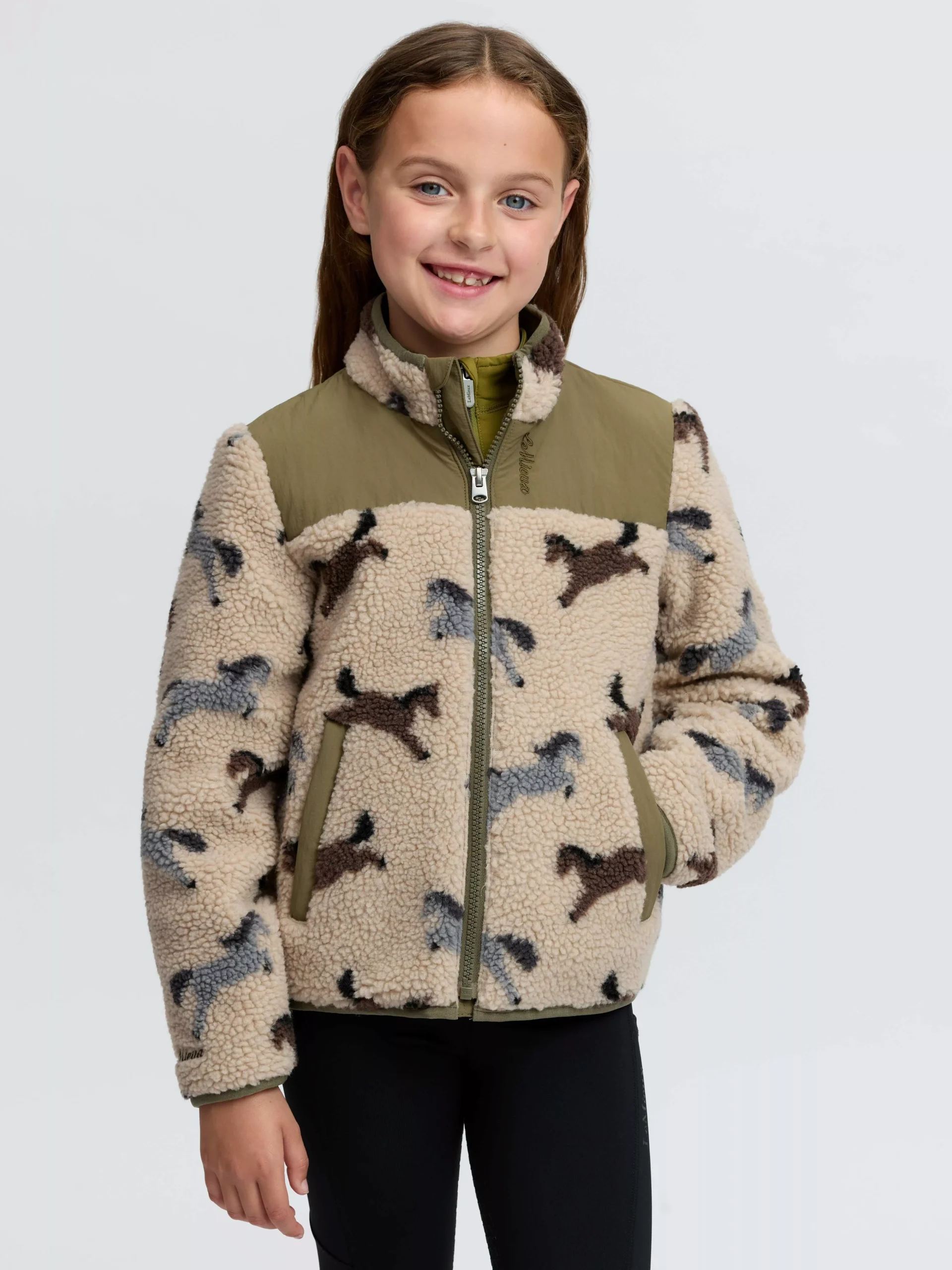 Mini Theo Pony Fleece Willow Green