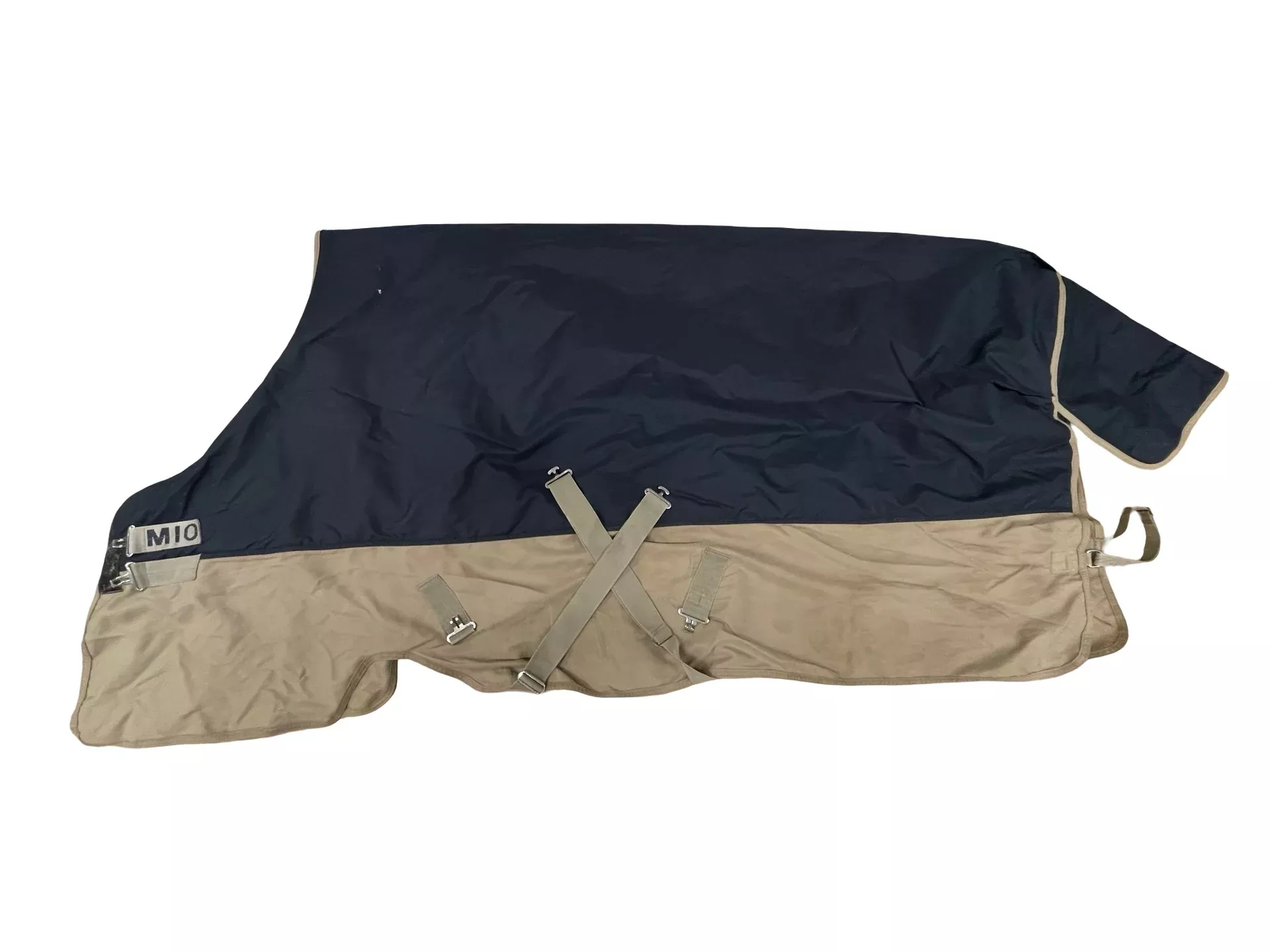 Mio T/O Blanket - Navy/Tan - 78" / Med - USED