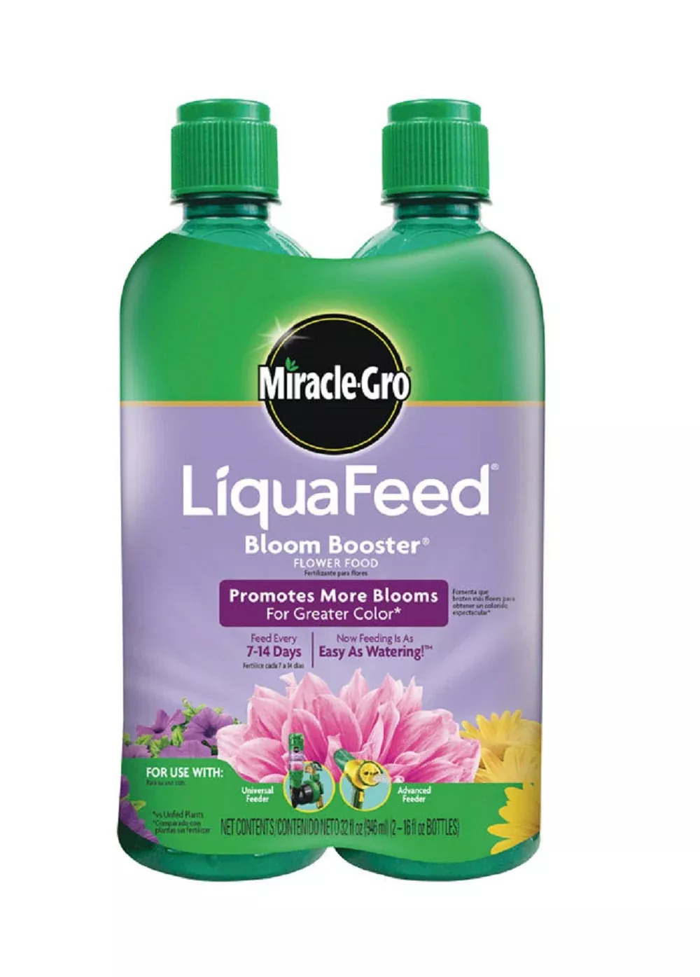 Miracle-Gro Bloom Booster LiquaFeed Refills, 2-Pack