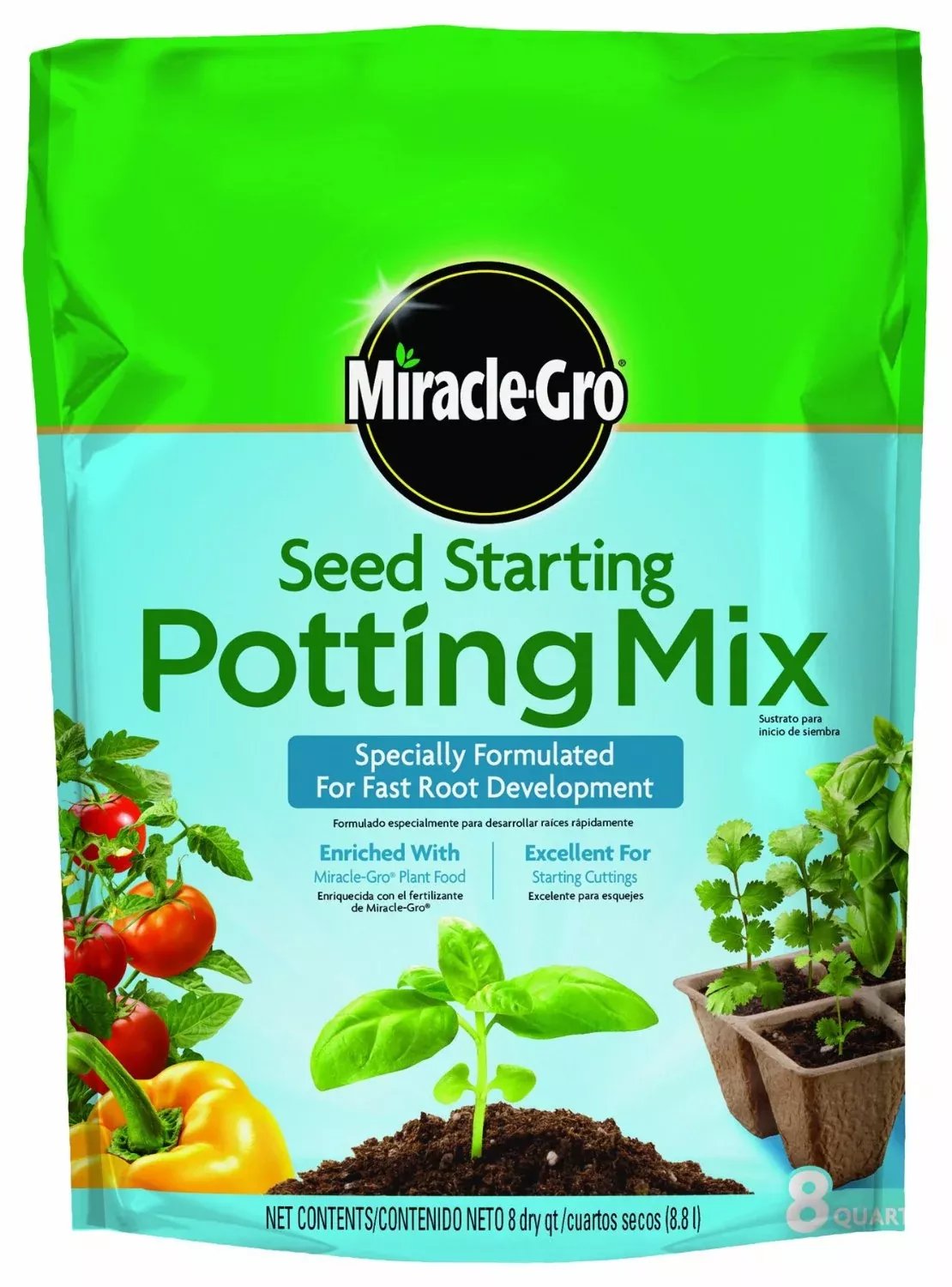 Miracle-Gro Seed Starting Potting Mix, 8 qt.