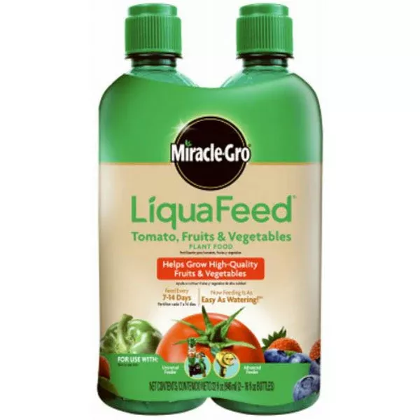 Miracle-Gro Tomato, Fruit & Vegetable Feeder Cartridges, 2 Pack