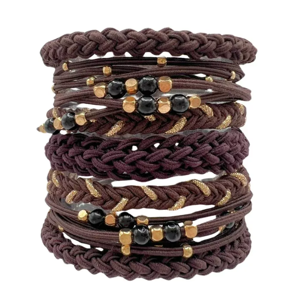 Mocha Hair Tie Bracelets