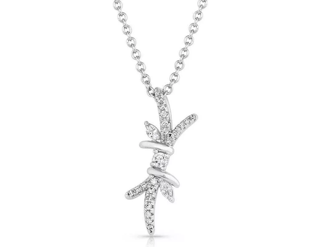 Montana Silversmiths Elevated Barbed Wire Necklace
