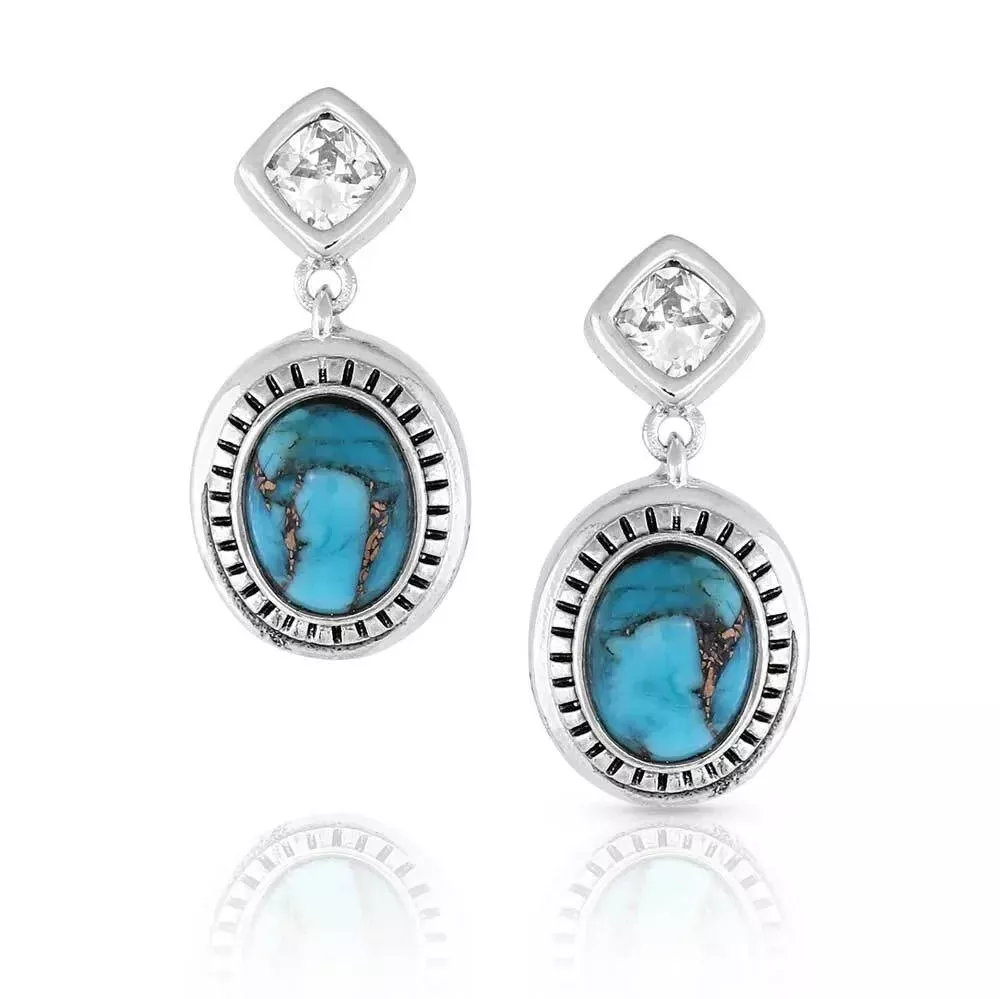 Montana Silversmiths Open Night Sky Turquoise Earrings