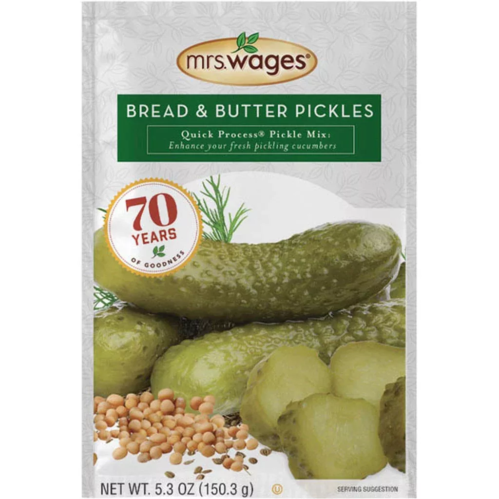Mrs. Wages Quick Process Bread & Butter Pickle Mix, 5.3 oz