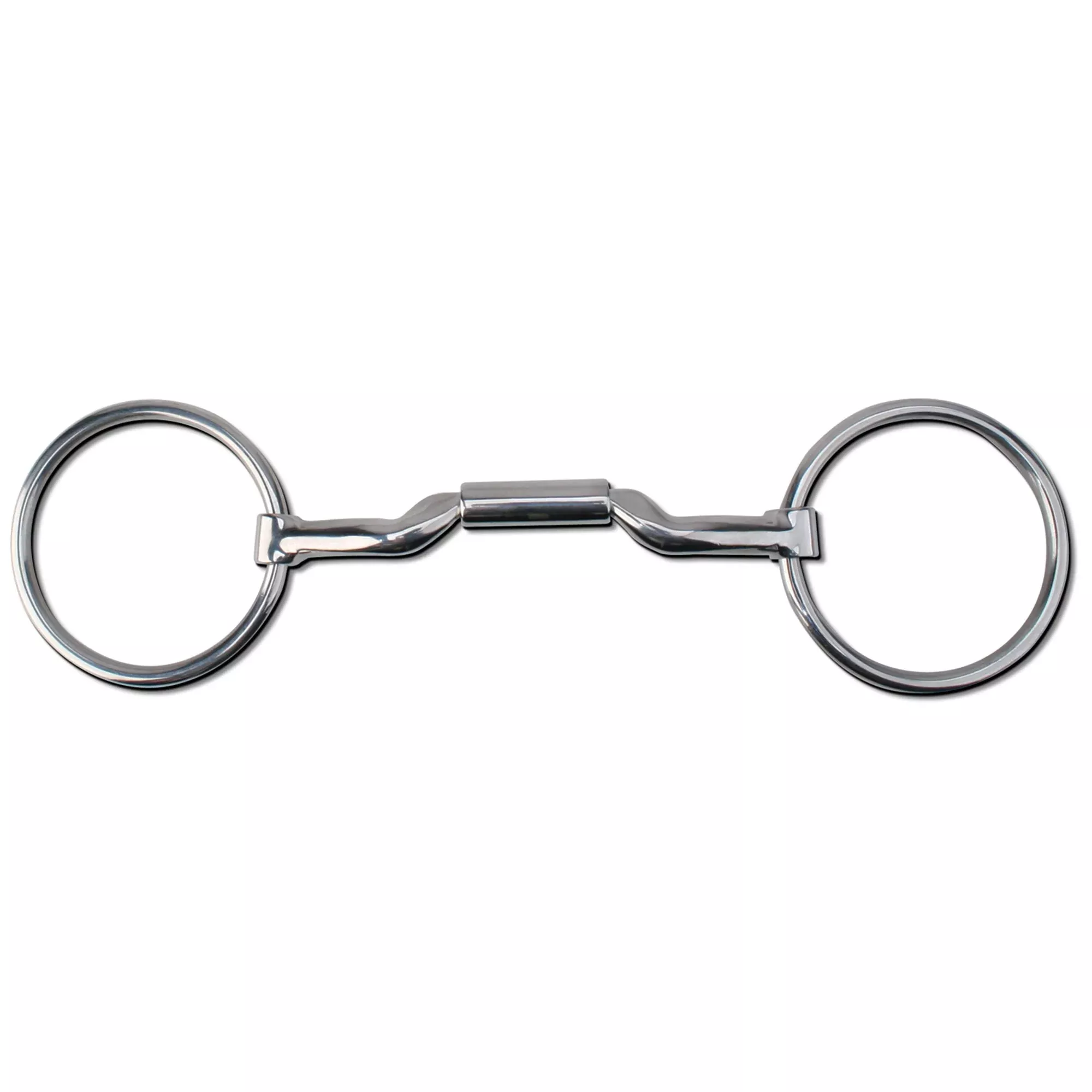 Myler Level 2-3 Loose Ring 14mm Mullen Low Part Barrel Snaffle Bit