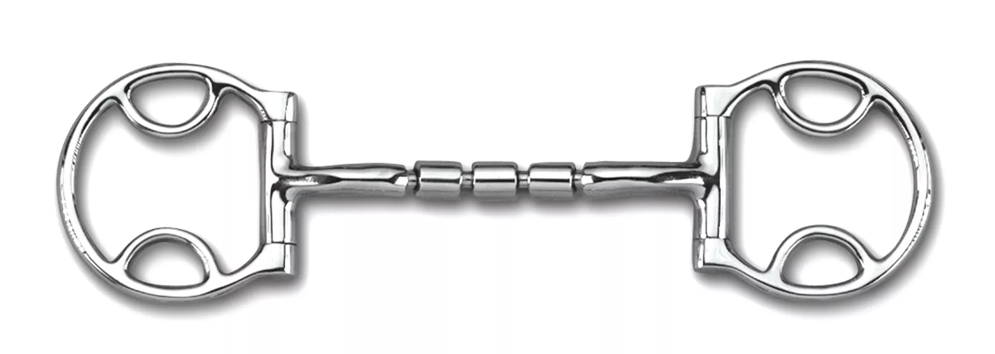 Myler Level 2 Western Dee Sweet Iron Mullen Triple Barrel Bit with Hooks