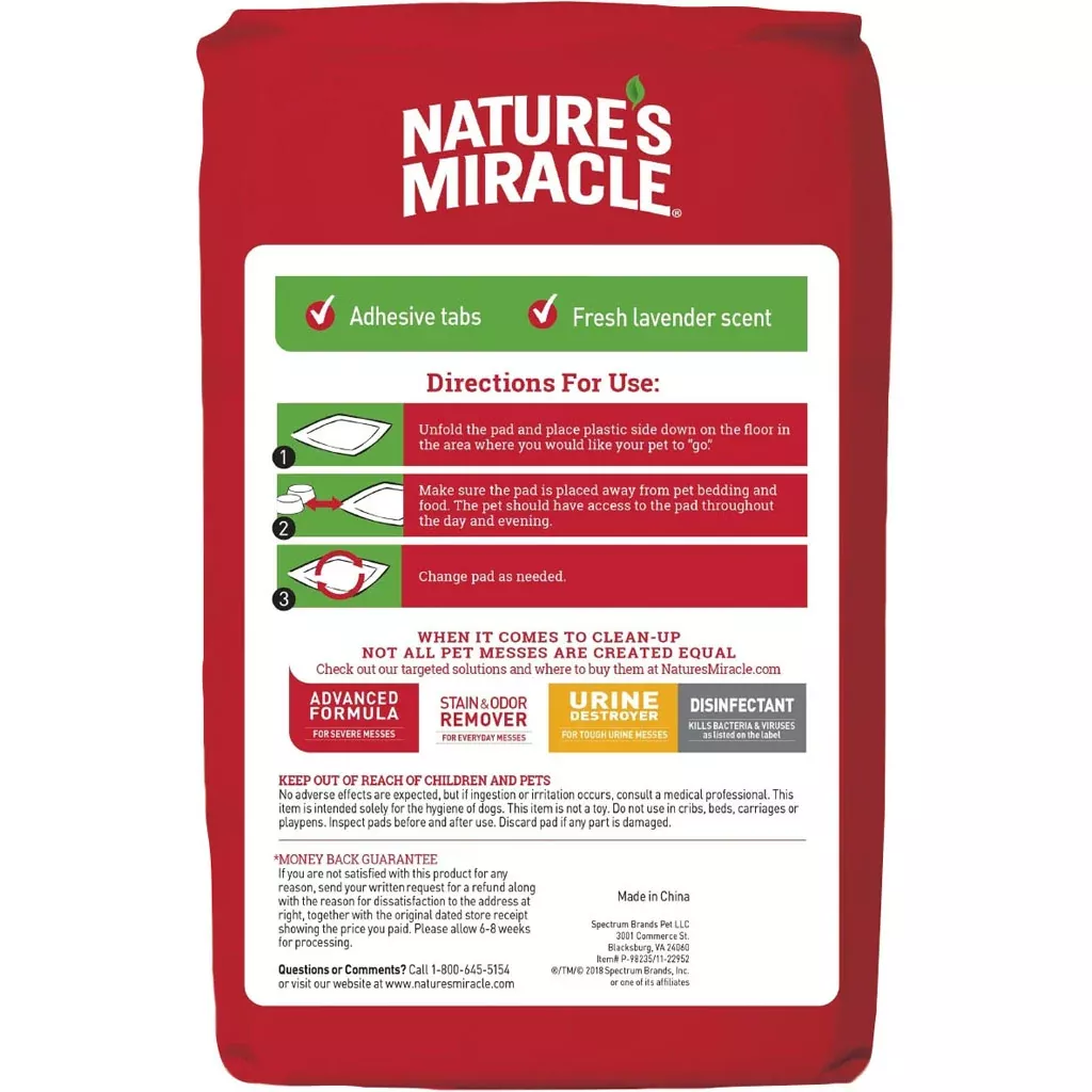 Nature's Miracle Advanced Training Pads, 25 Count