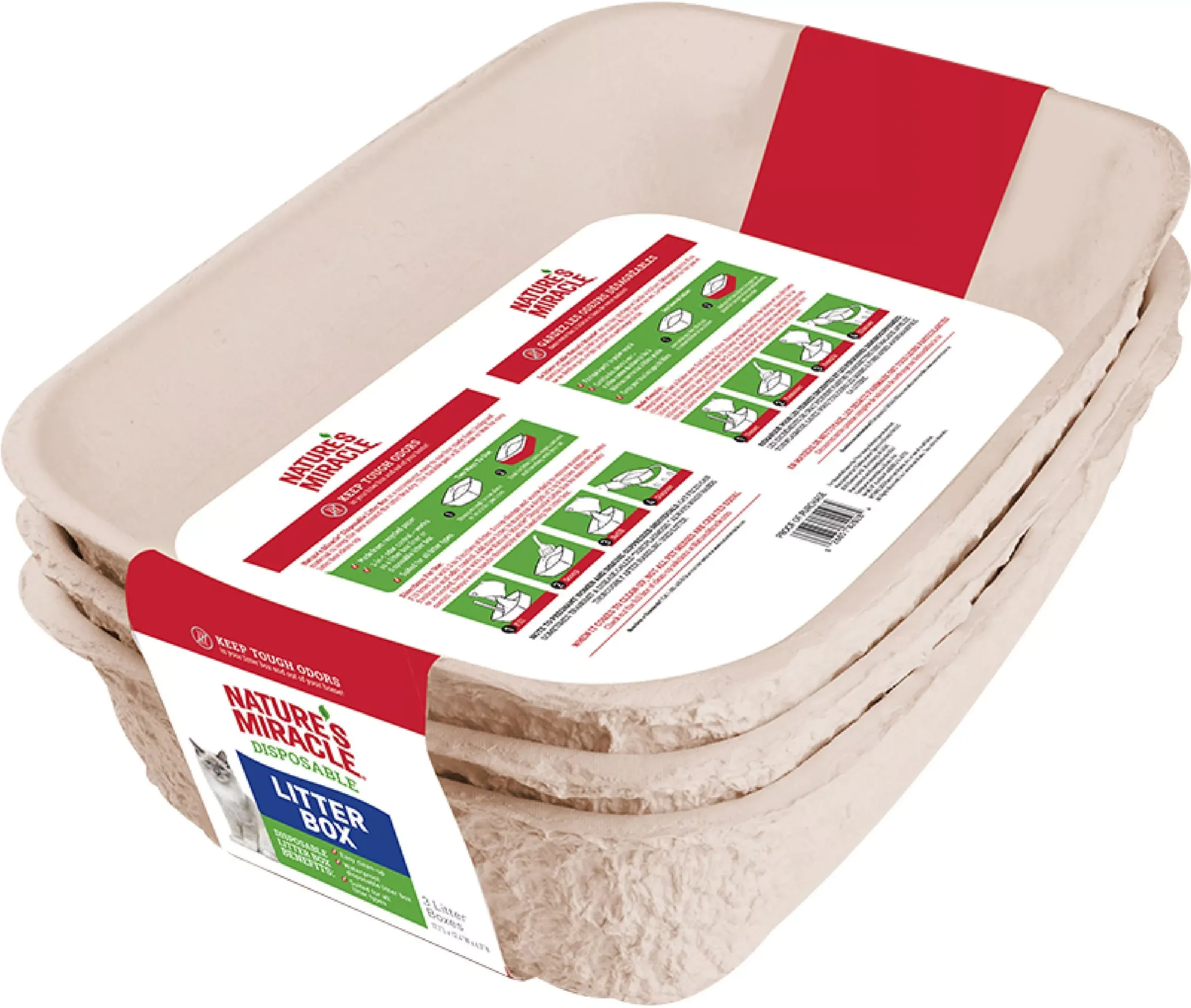 Nature's Miracle Disposable Litter Box 3-Count