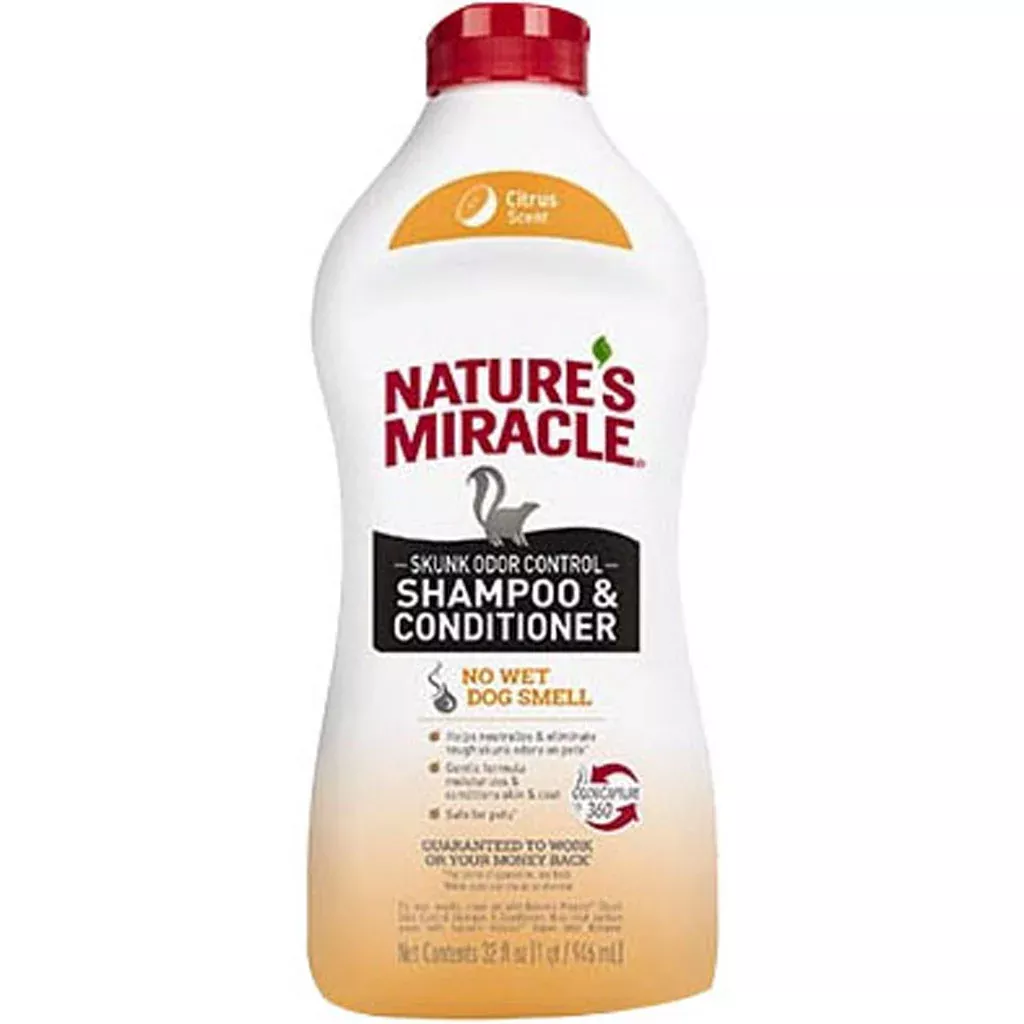 Nature's Miracle Skunk Odor Remover Shampoo, Citrus 32 oz
